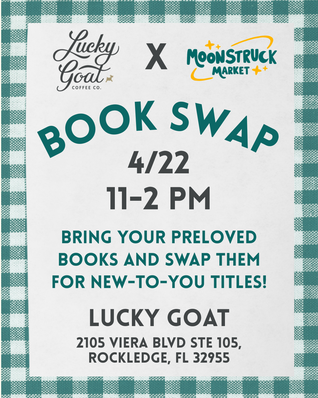 Book Swap at Lucky Goat Viera