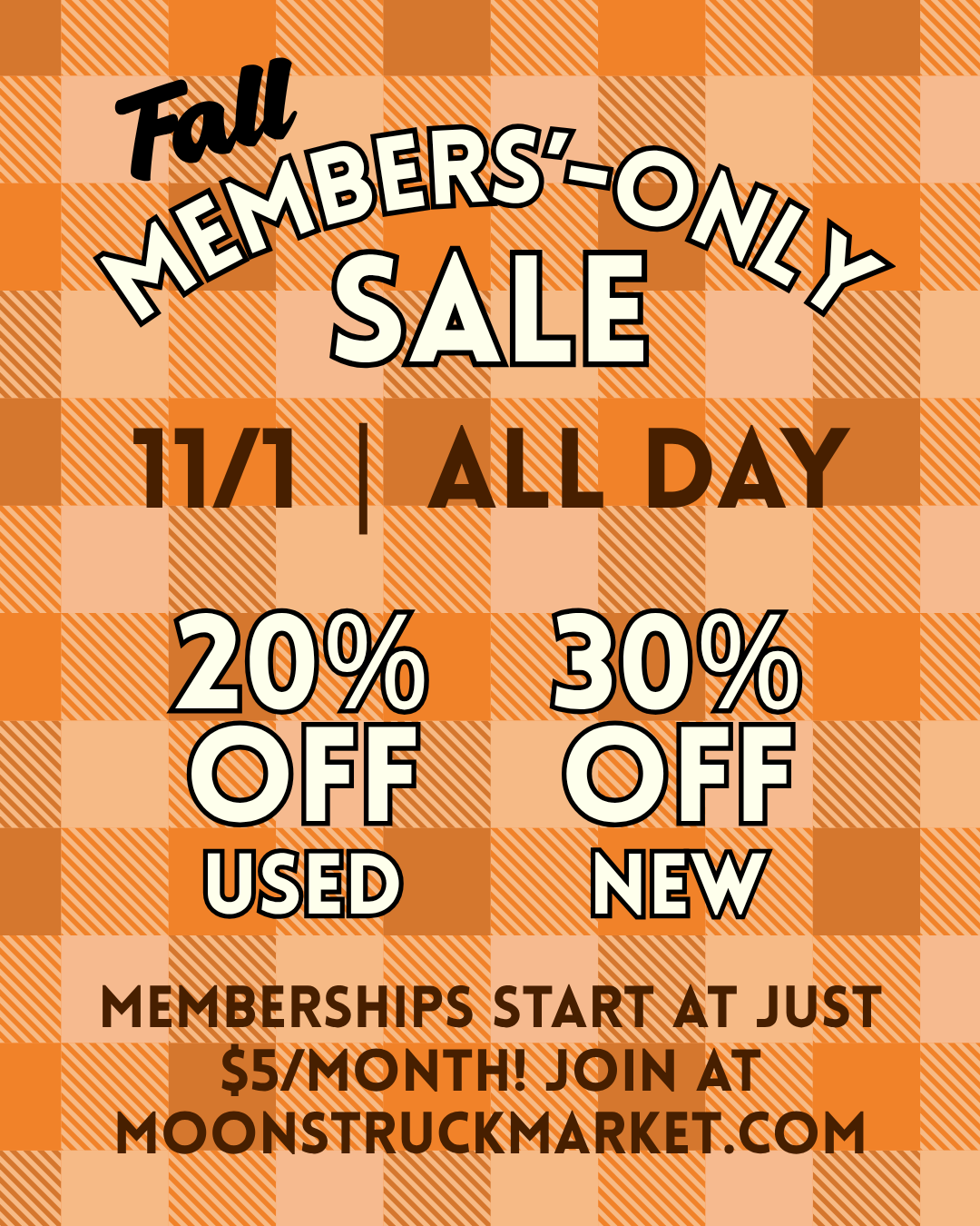 Fall Members’-Only Sale