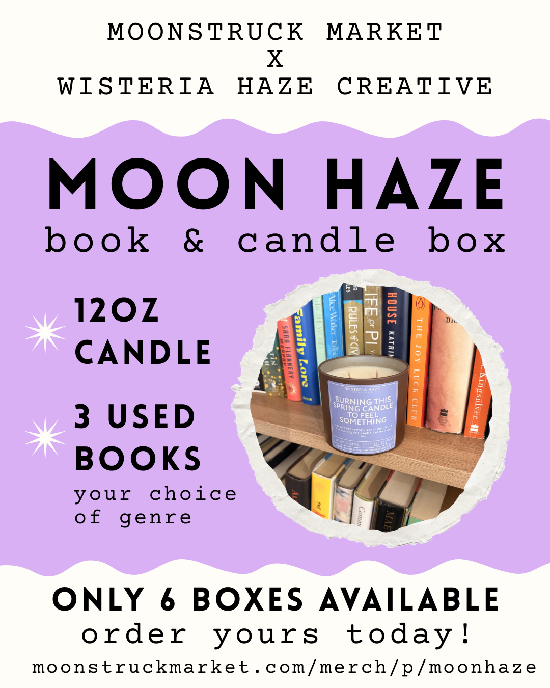 Moon Haze Book & Candle Box