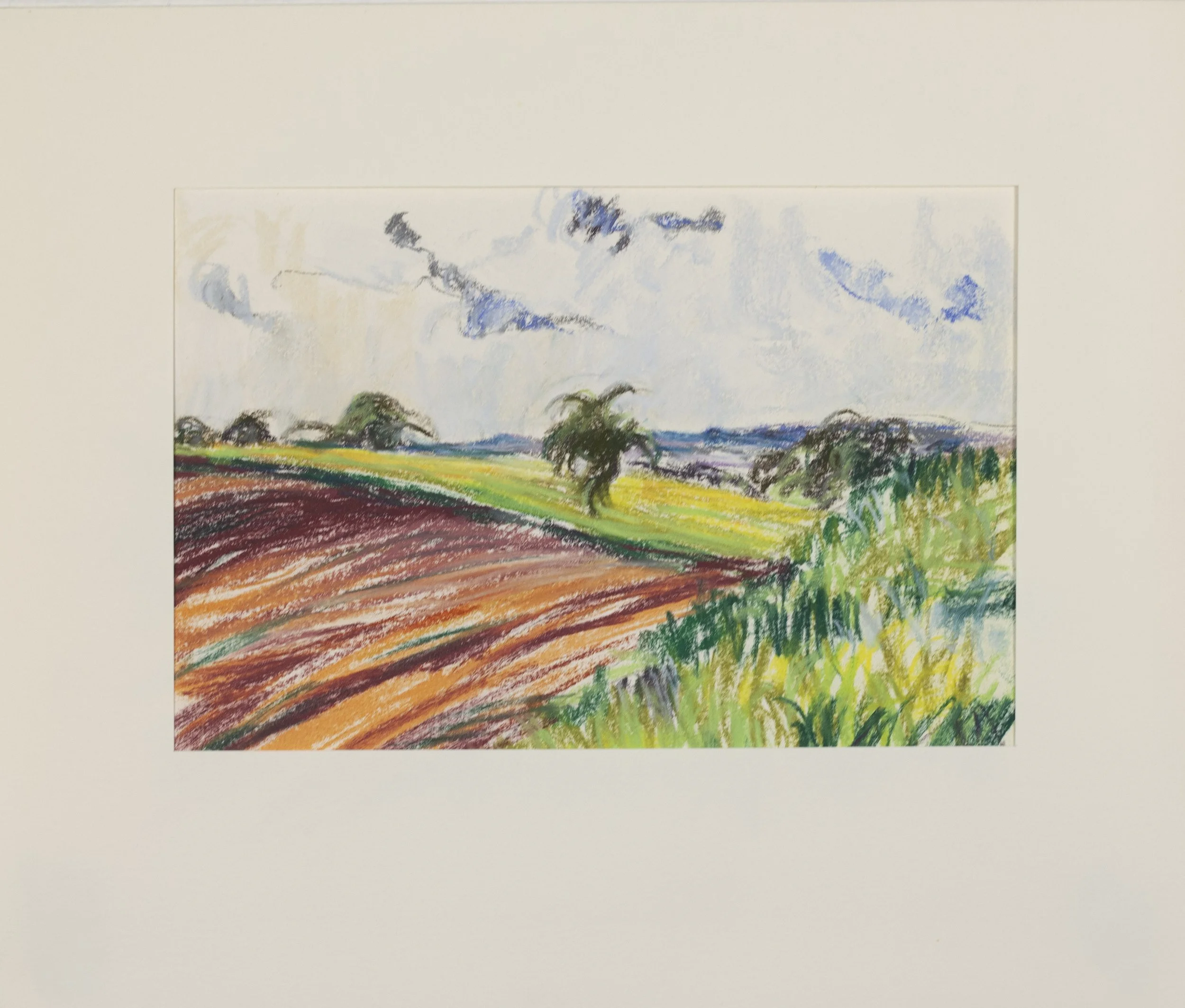 Pailly, France, matted to 9.25x6.25