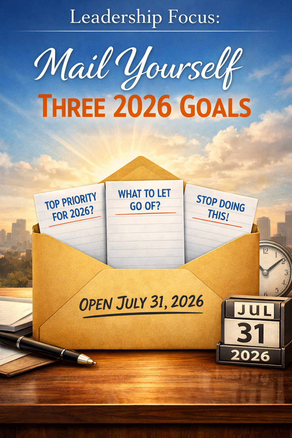 Leadership Focus: Mail Yourself Three 2026 Goals