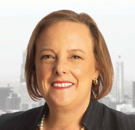 A digital illustration of five people rowing a boat on a river at sunset, with dark water, lush green trees on both sides, and a sky with swirling clouds and seagulls.
