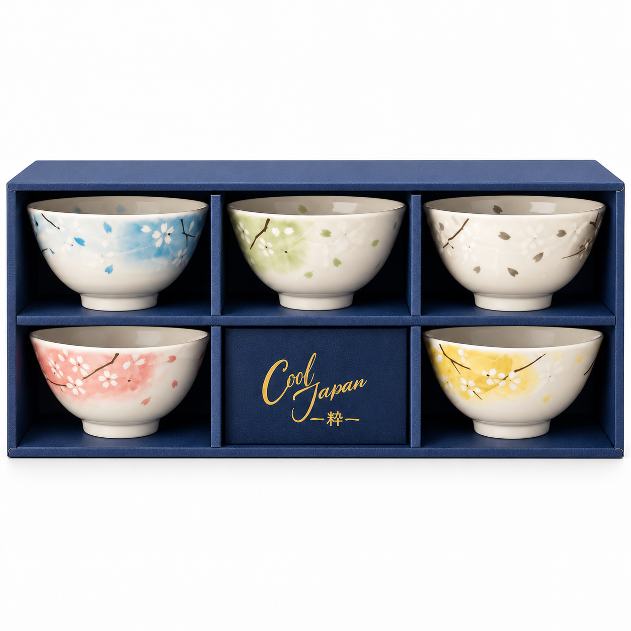 Pastel Blossom Bowl Set – 5 PCS
