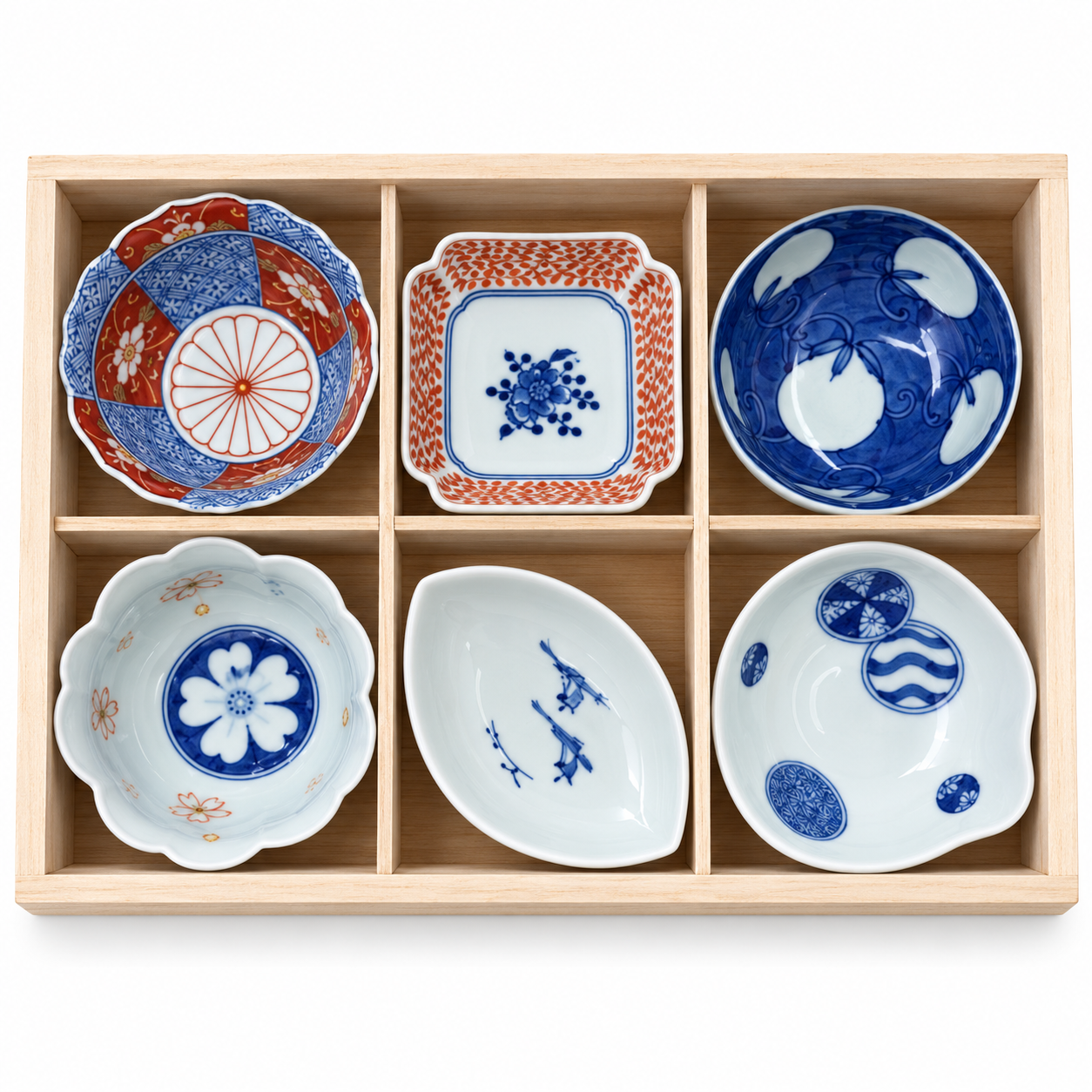 Japanese Ceramic Dish Set – 6 PCS