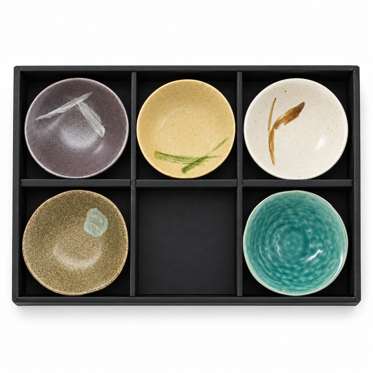 Assorted Japanese Ceramic Bowl Set – 5 PCS