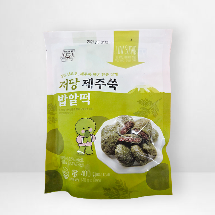 [WOORI FOOD} LOW SUGAR MUGWORT RICE GRAIN CAKE