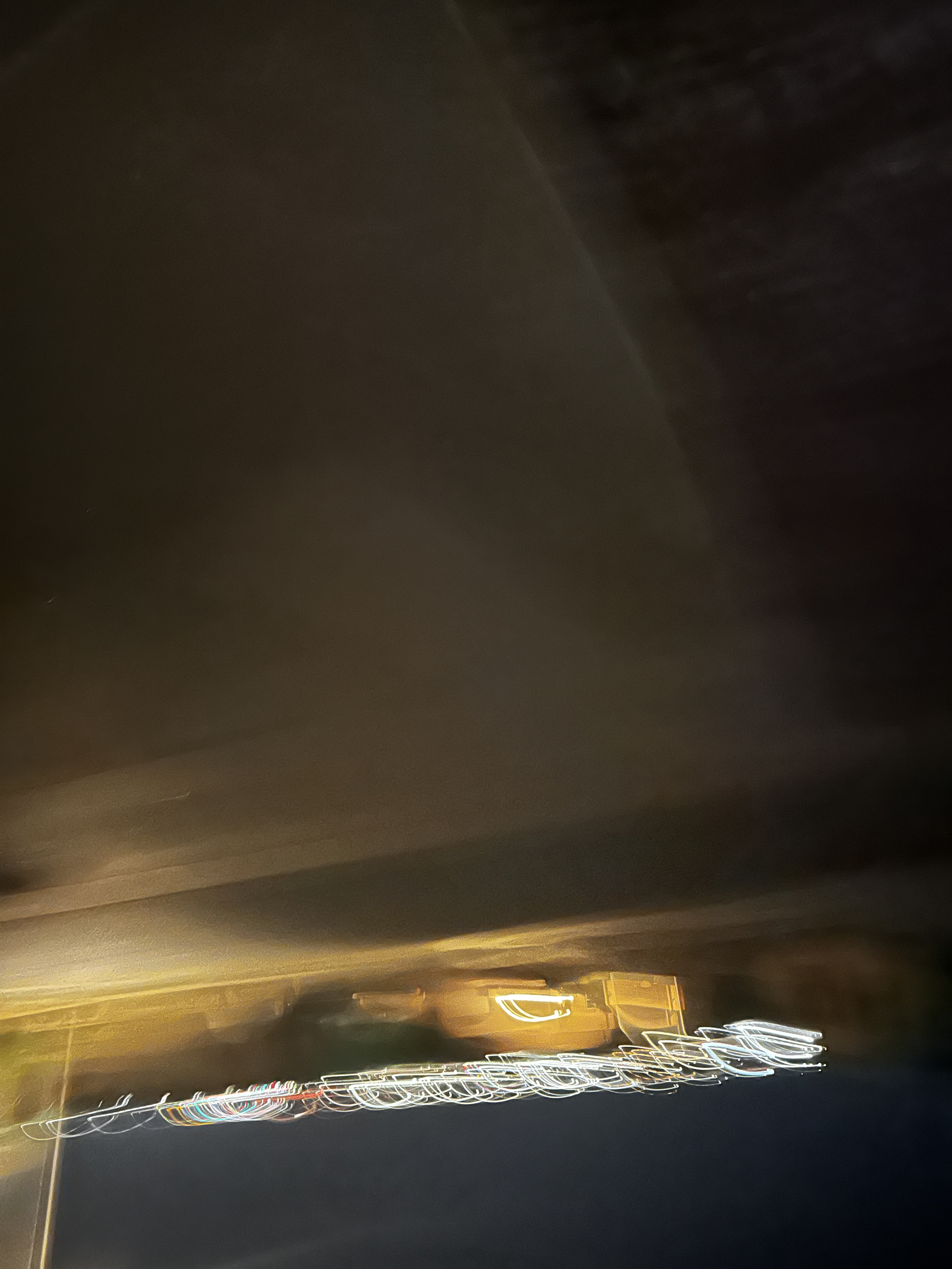 Abstract ghostly glow in the night