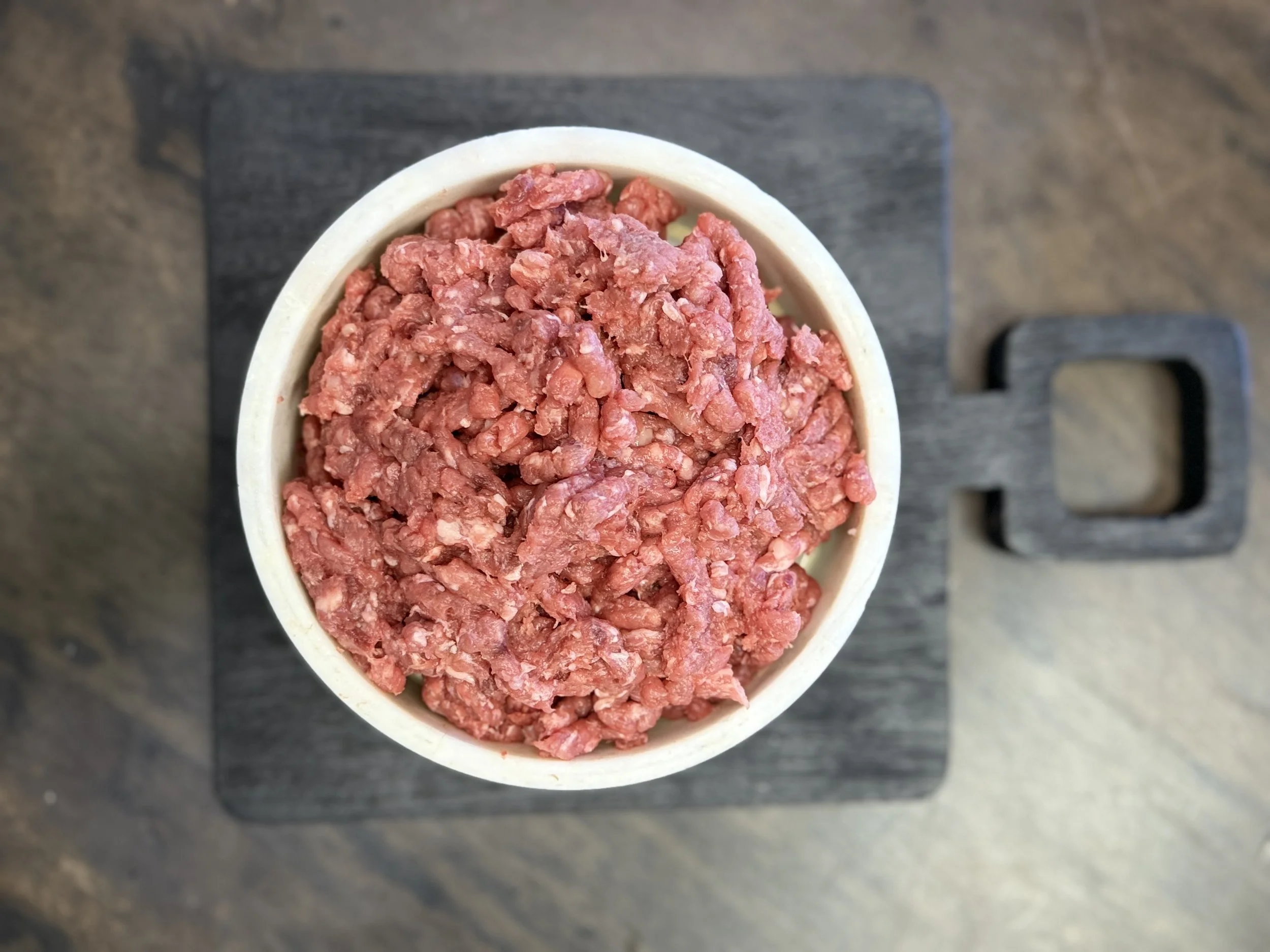 Boneless lamb with heart raw pet food grass fed single protein blend