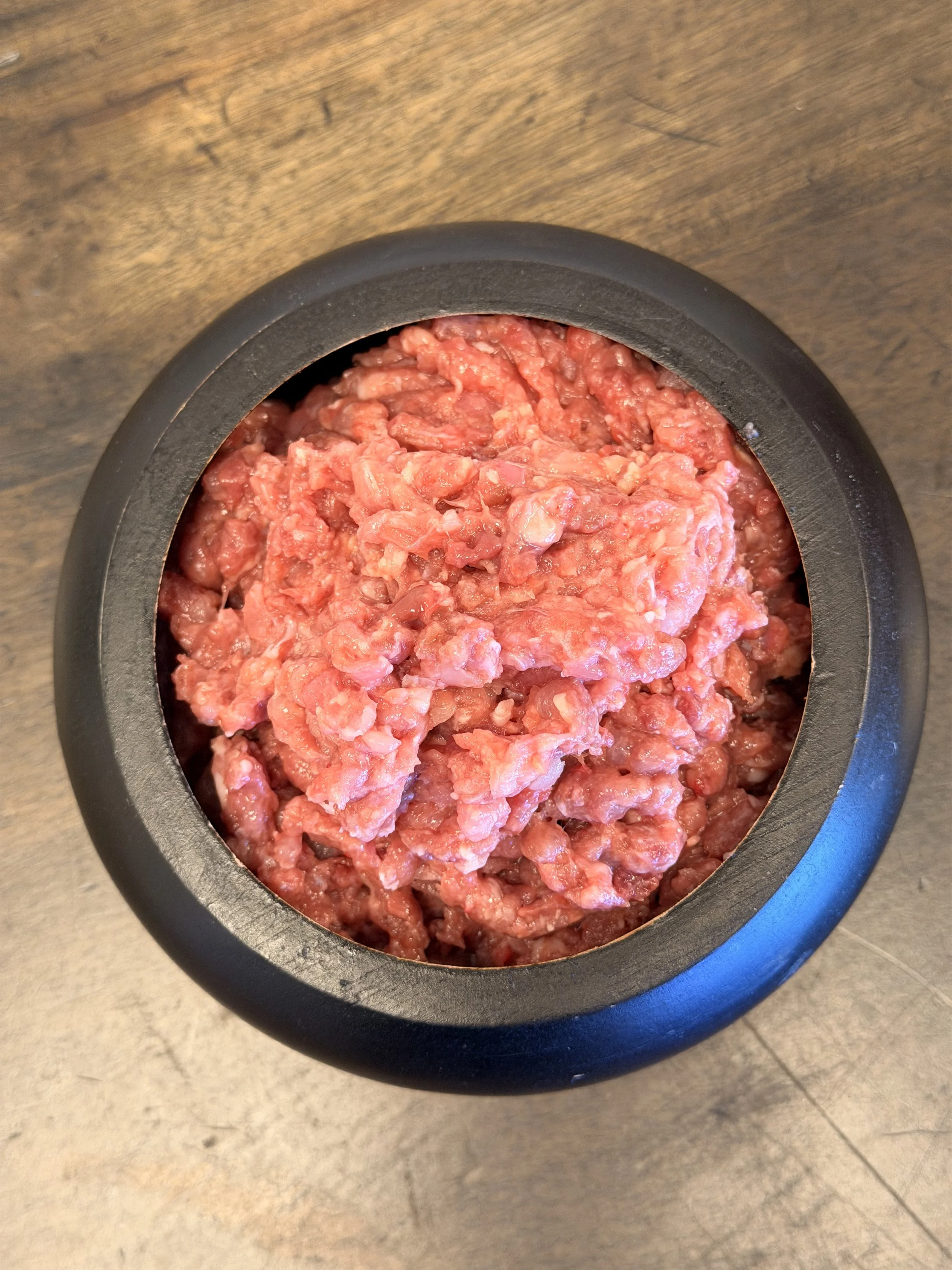Raw Rabbit and Duck Blend for dogs and cats made with whole rabbit, duck meat, organs and bone