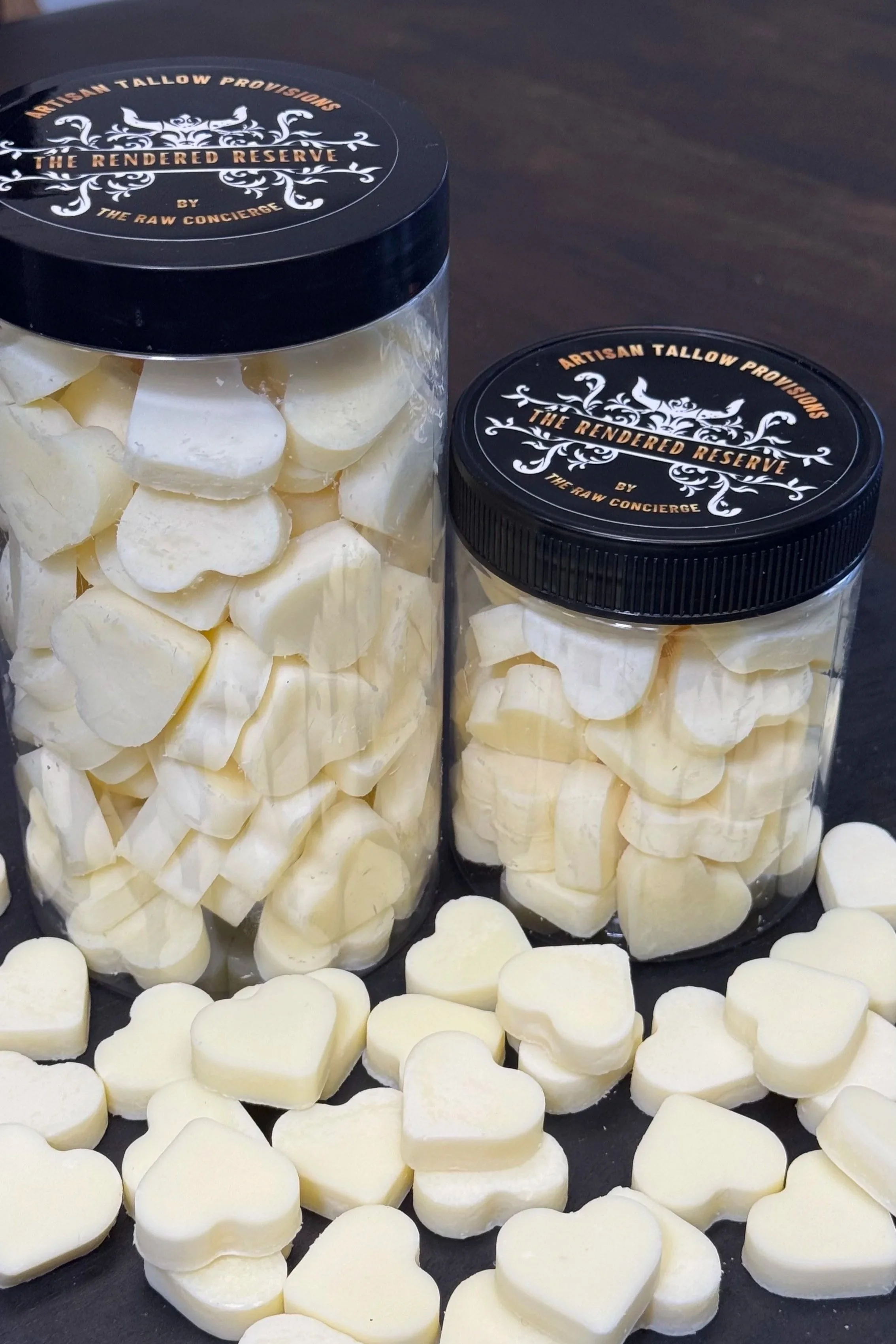 Beef tallow bites for dogs, nutrient dense animal fat treats for raw fed dogs and cats, natural energy source made with grass-fed beef tallow.