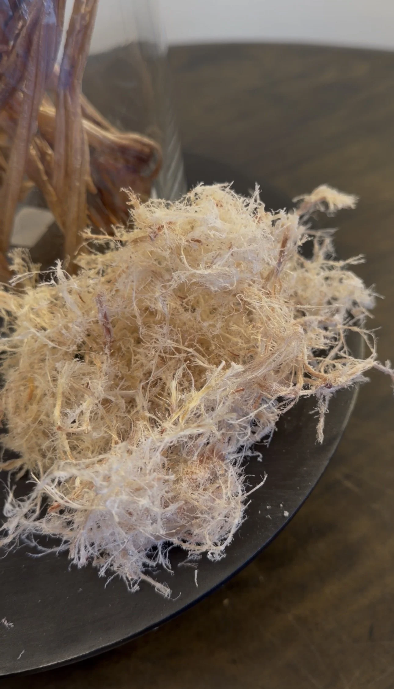 Dried tendon treat for dogs and cats made with novel protein emu