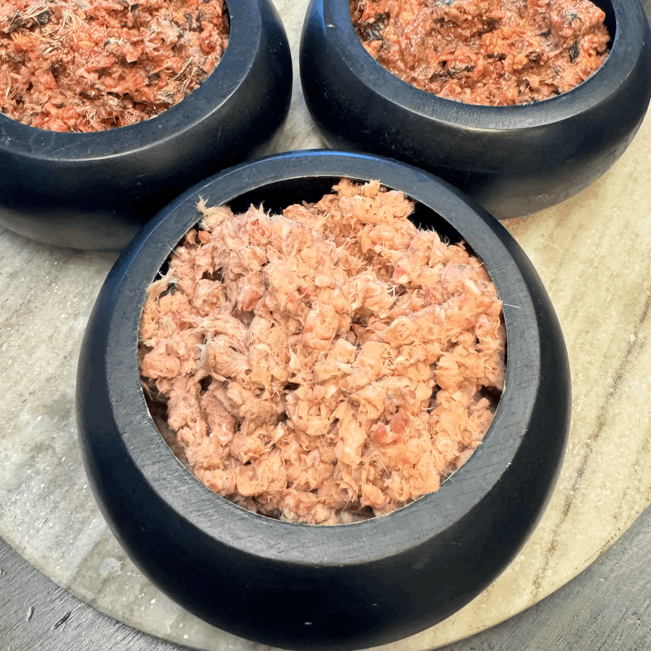 WholePrey Balance Raw Rabbit Cranial Blend 16 oz., natural structural fiber for gut motility and stool quality