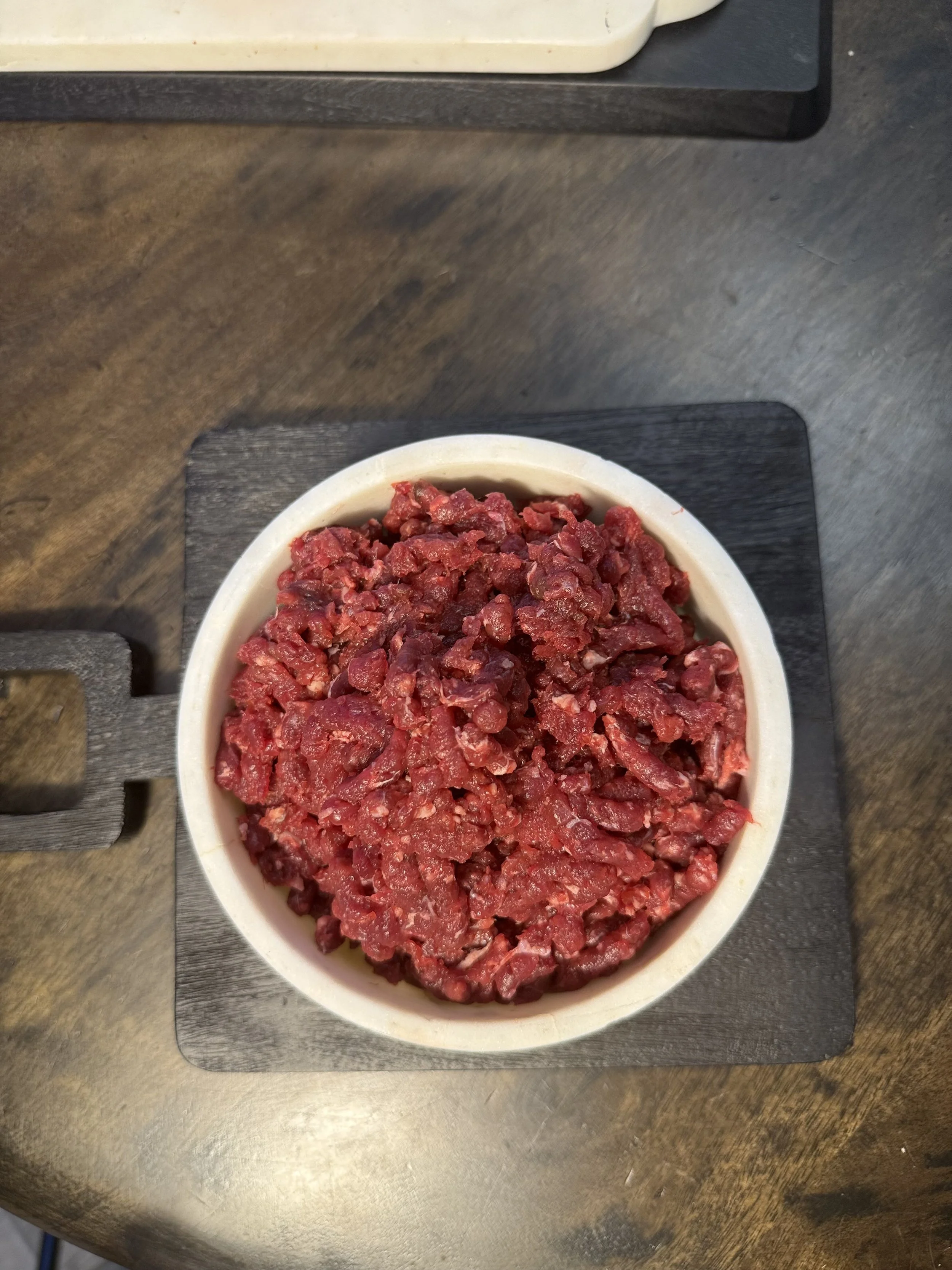Wild harvested elk with heart raw cat food single protein boneless blend