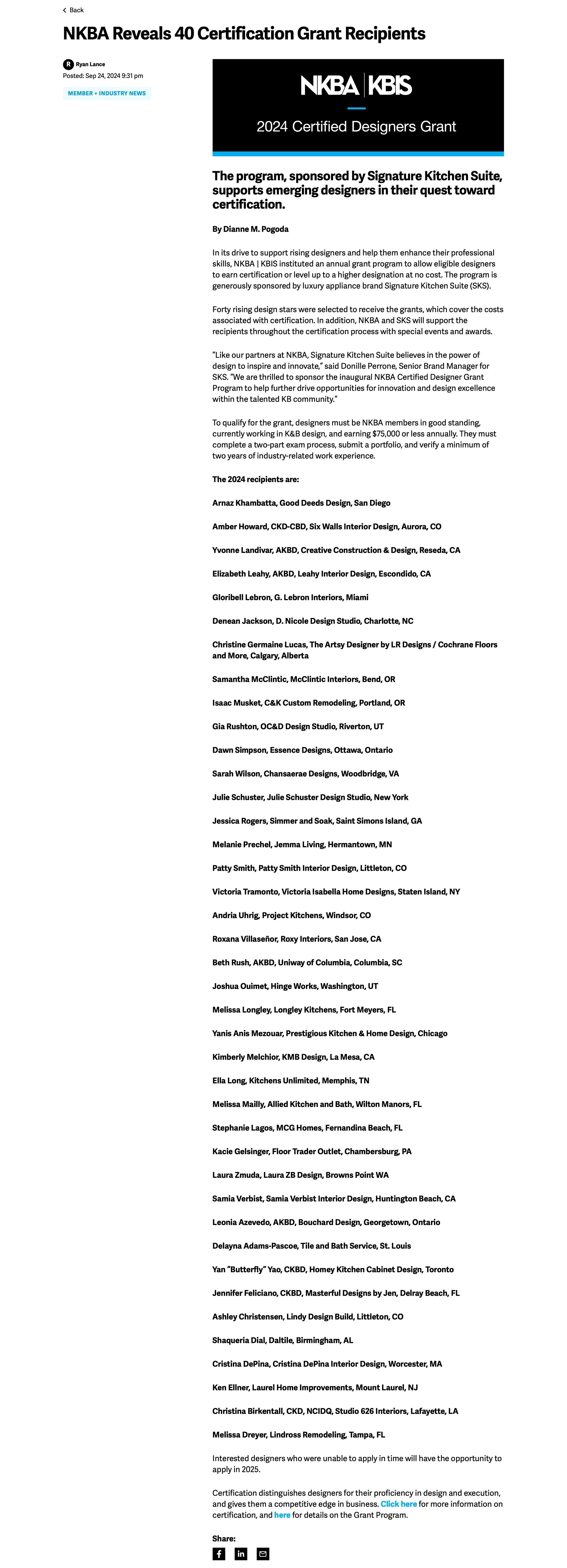 NKBA/KBIS | SEPTEMBER  24,2024