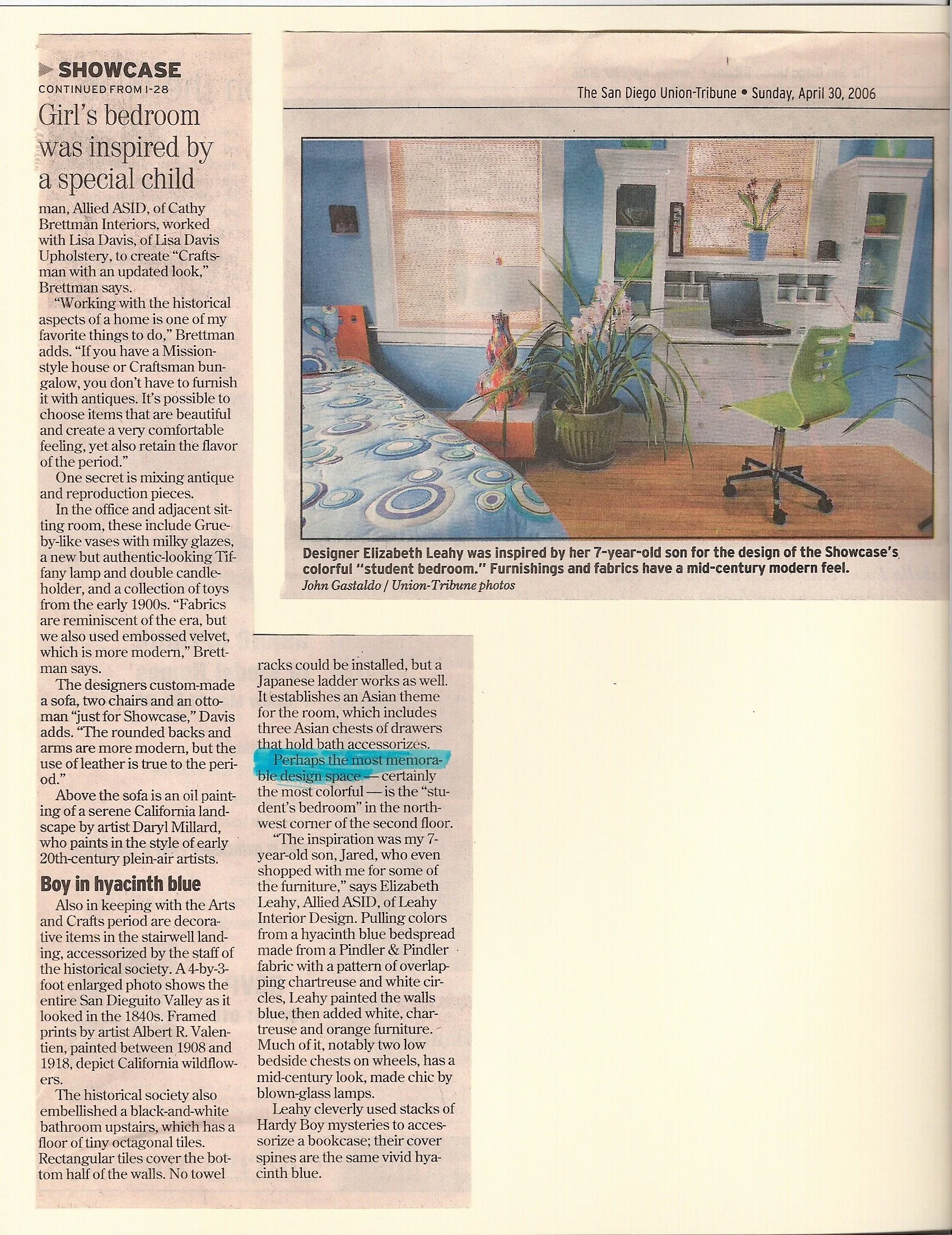 SAN DIEGO UNION TRIBUNE | SUNDAY, APRIL 20, 2006