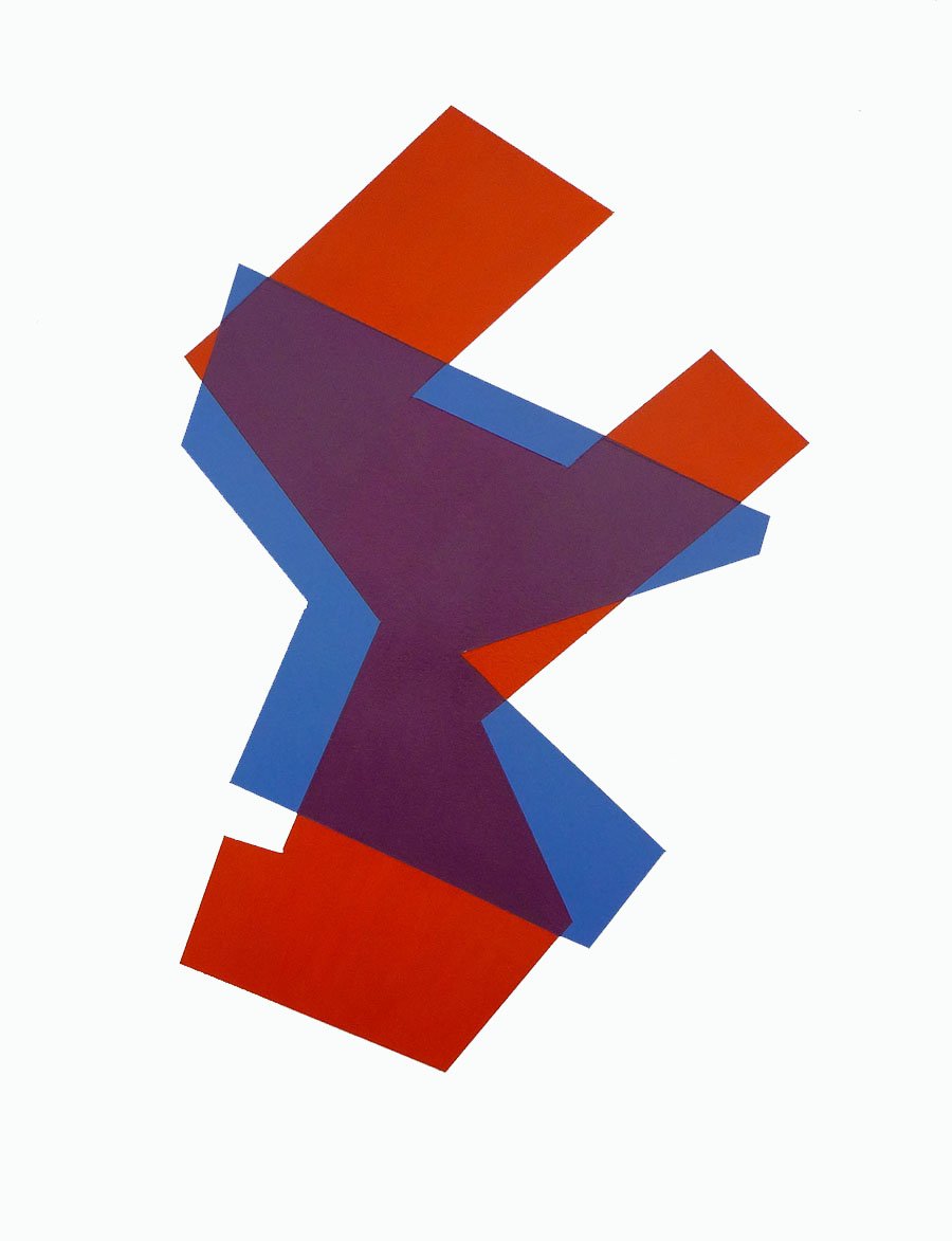 4/28/2019, $400 acrylic on paper 14" x 11" This is one of my early favorites.  I think it has a mechanical feel.