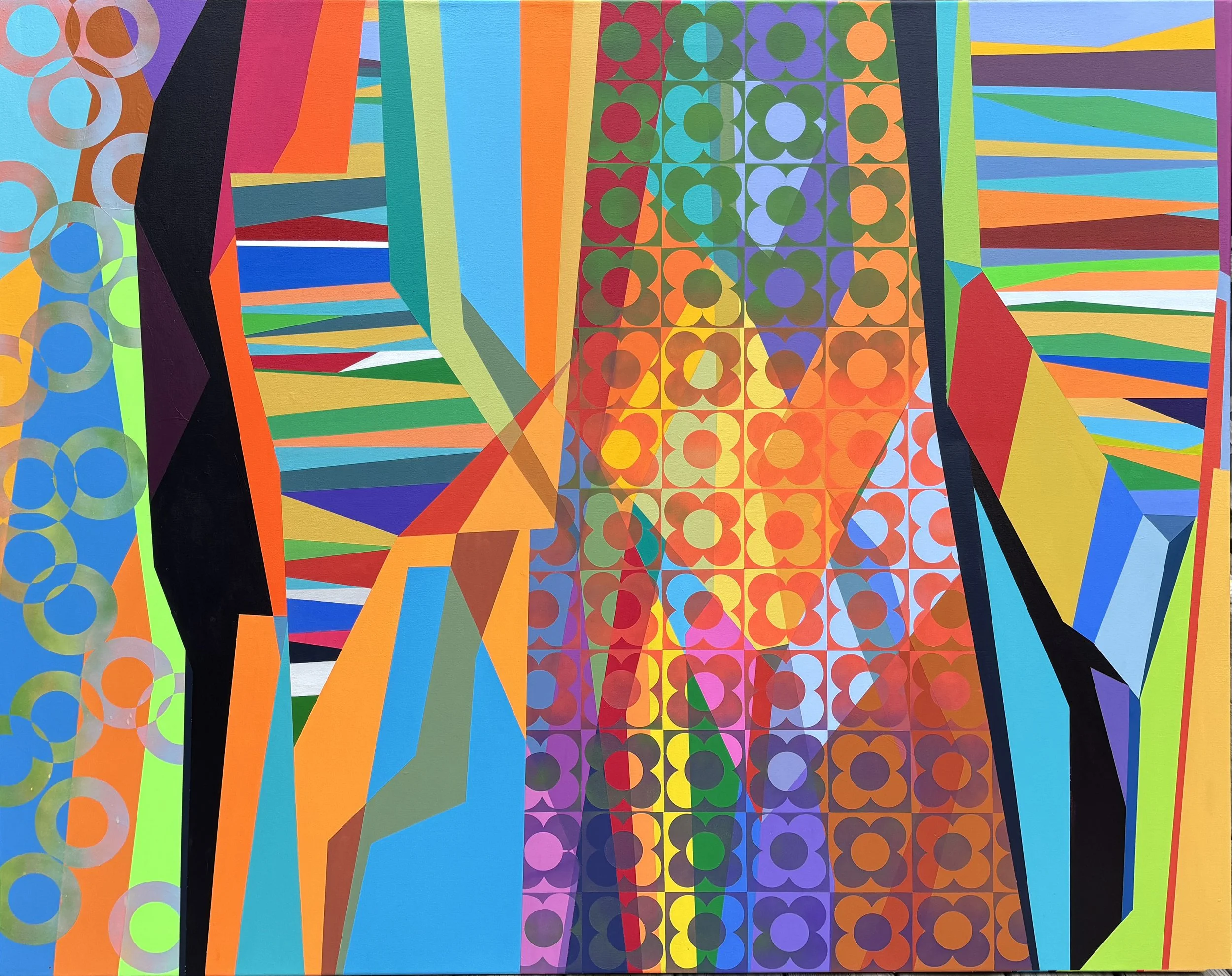 "not yet titled"
acrylic, spray on canvas
48" x 60"
2026