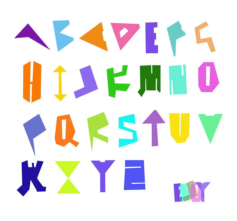 Alphabet I developed while on a residency in rural France