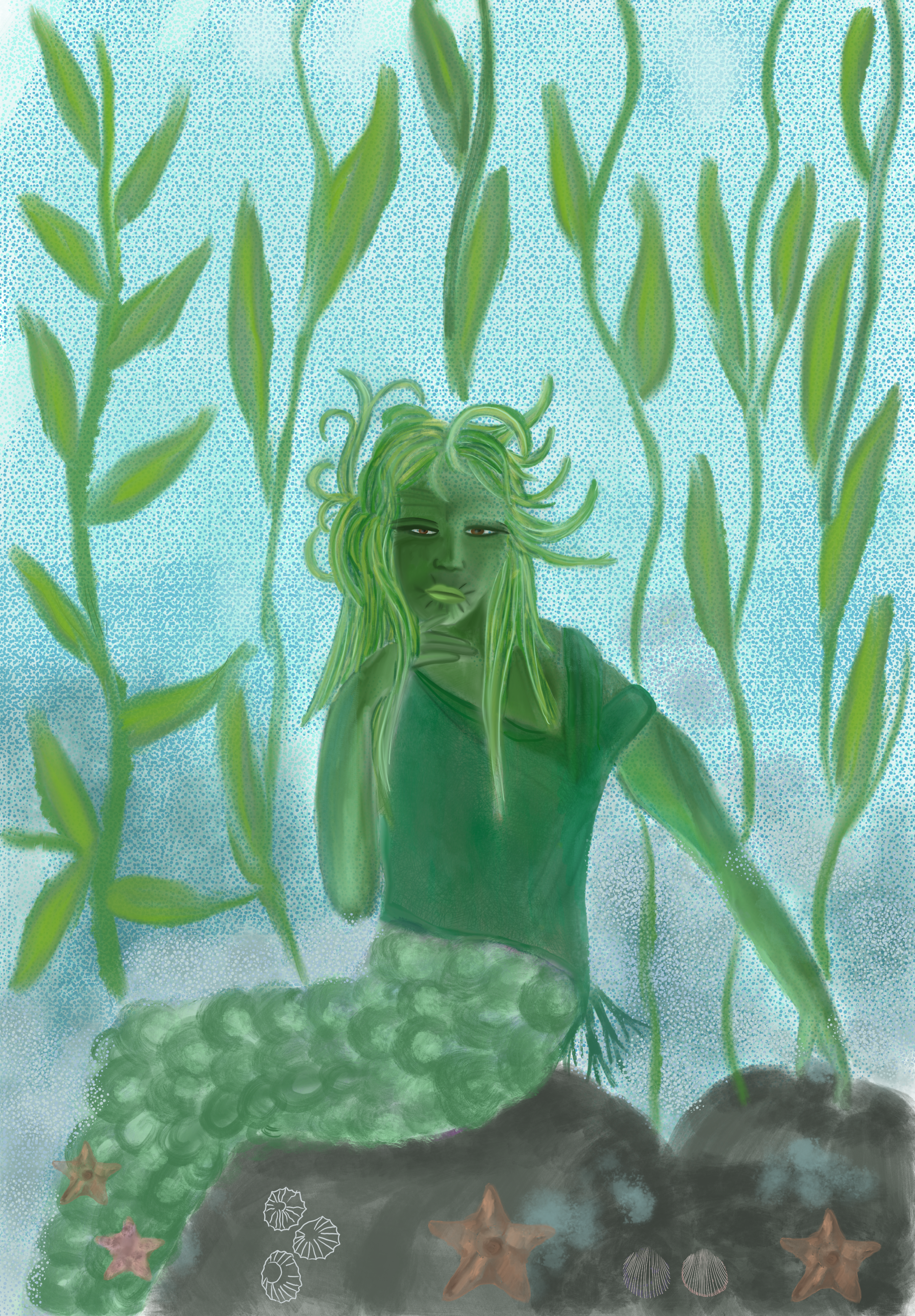 FROM UNDER THE LAKE SHE RISES