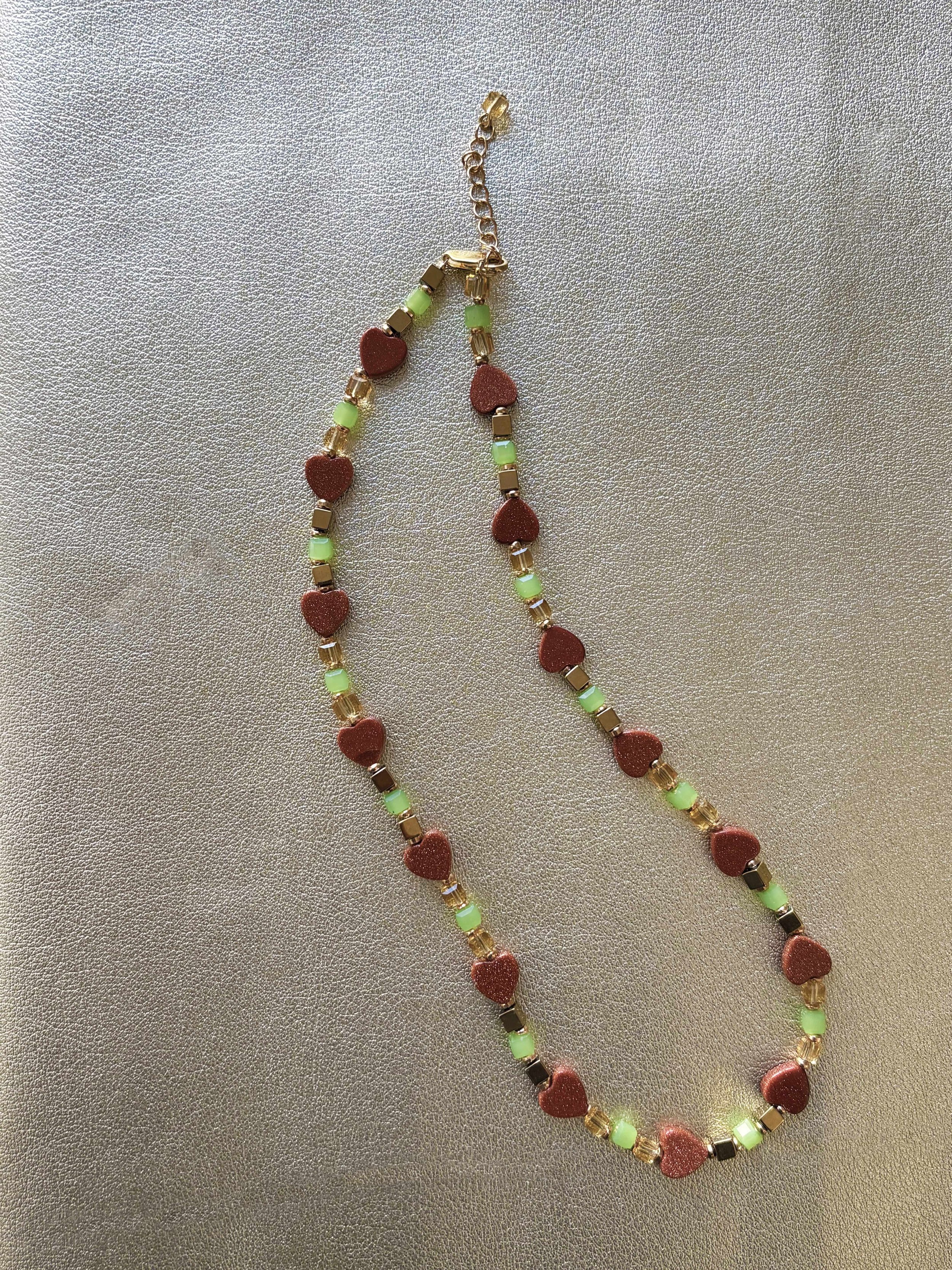 Cinnamon Hearts Necklace