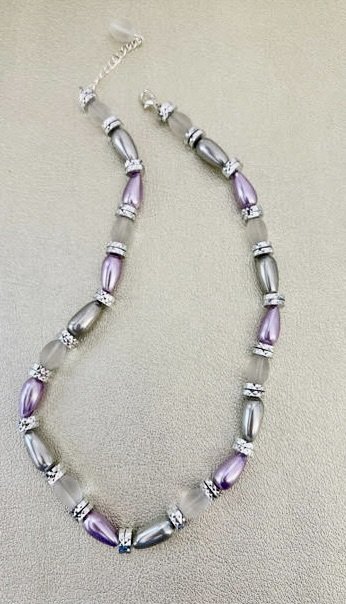 Purple Pearl Necklace
