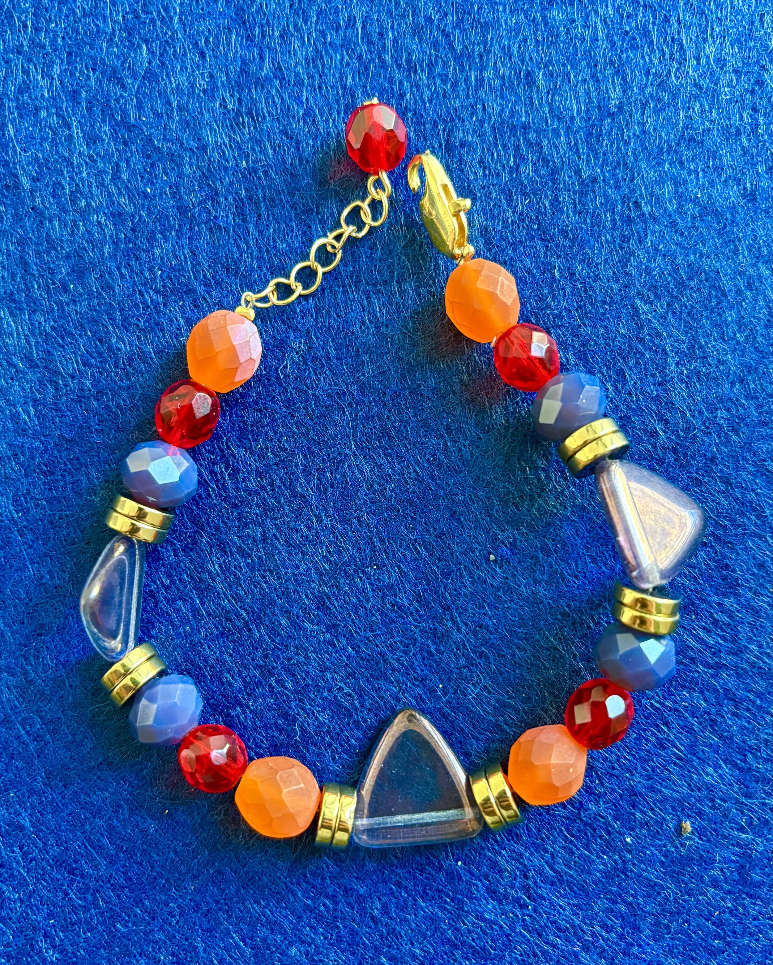 Purple Triangle Bracelet