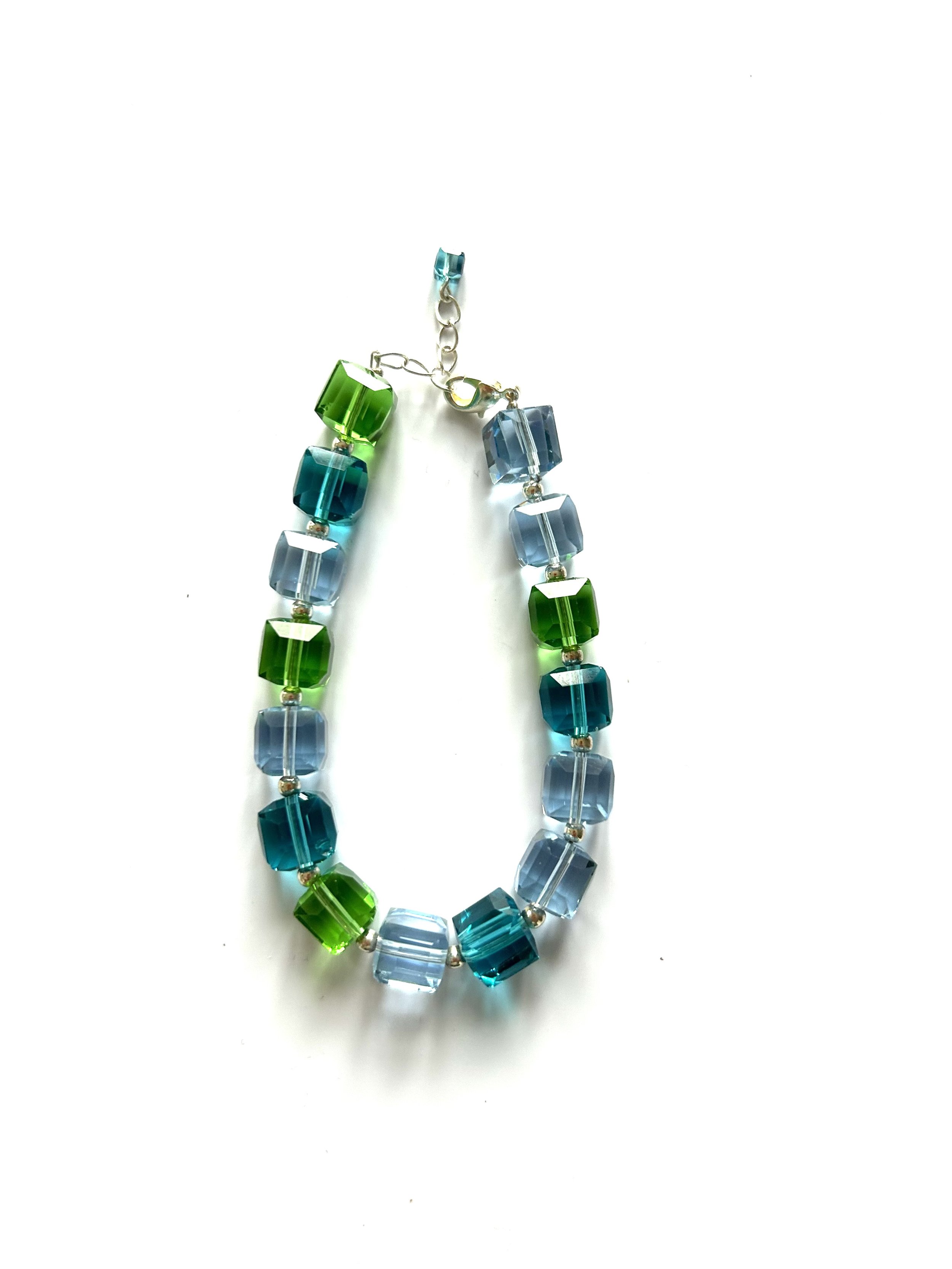 Blue Cube Bracelet