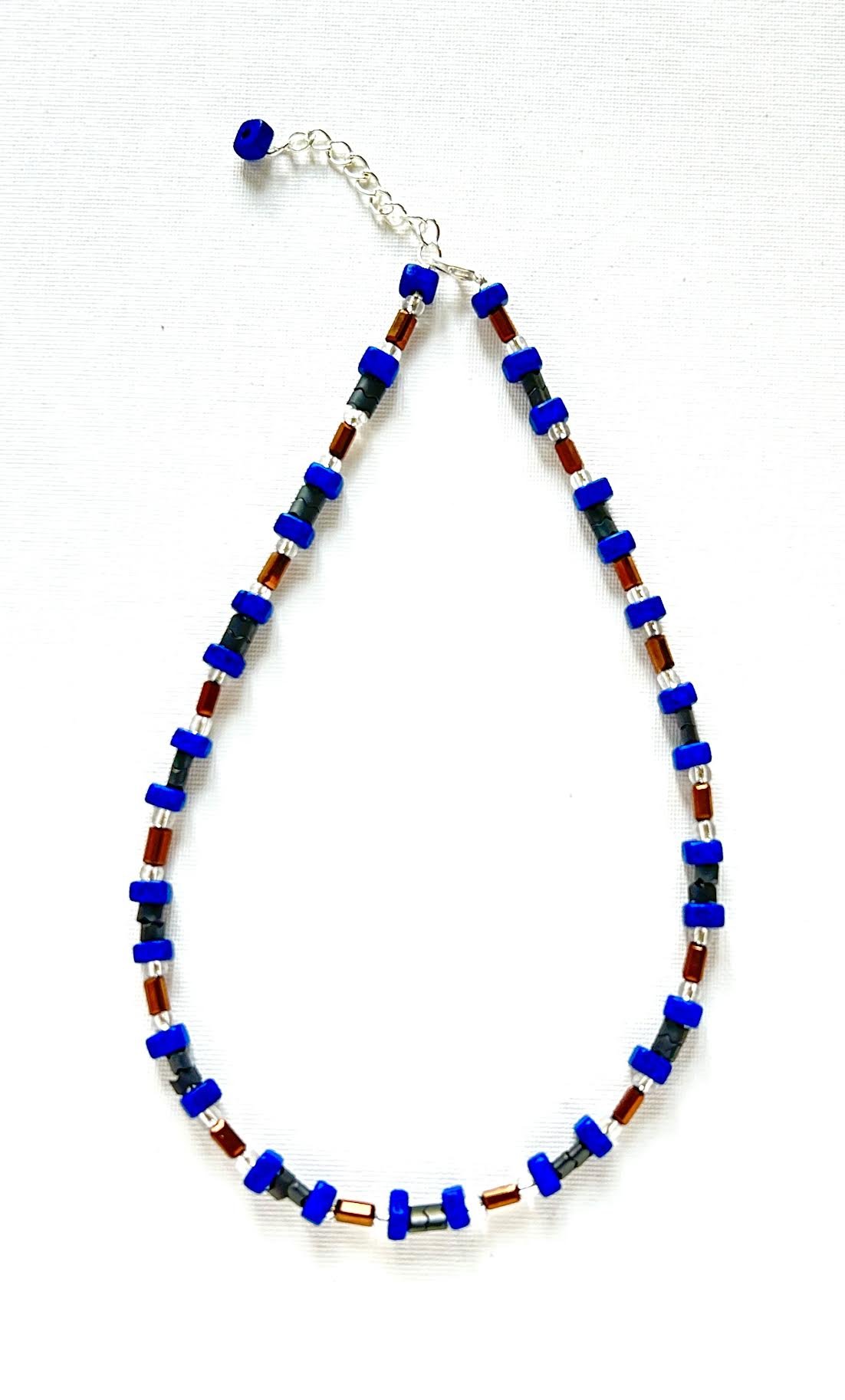 Blue Square Necklace