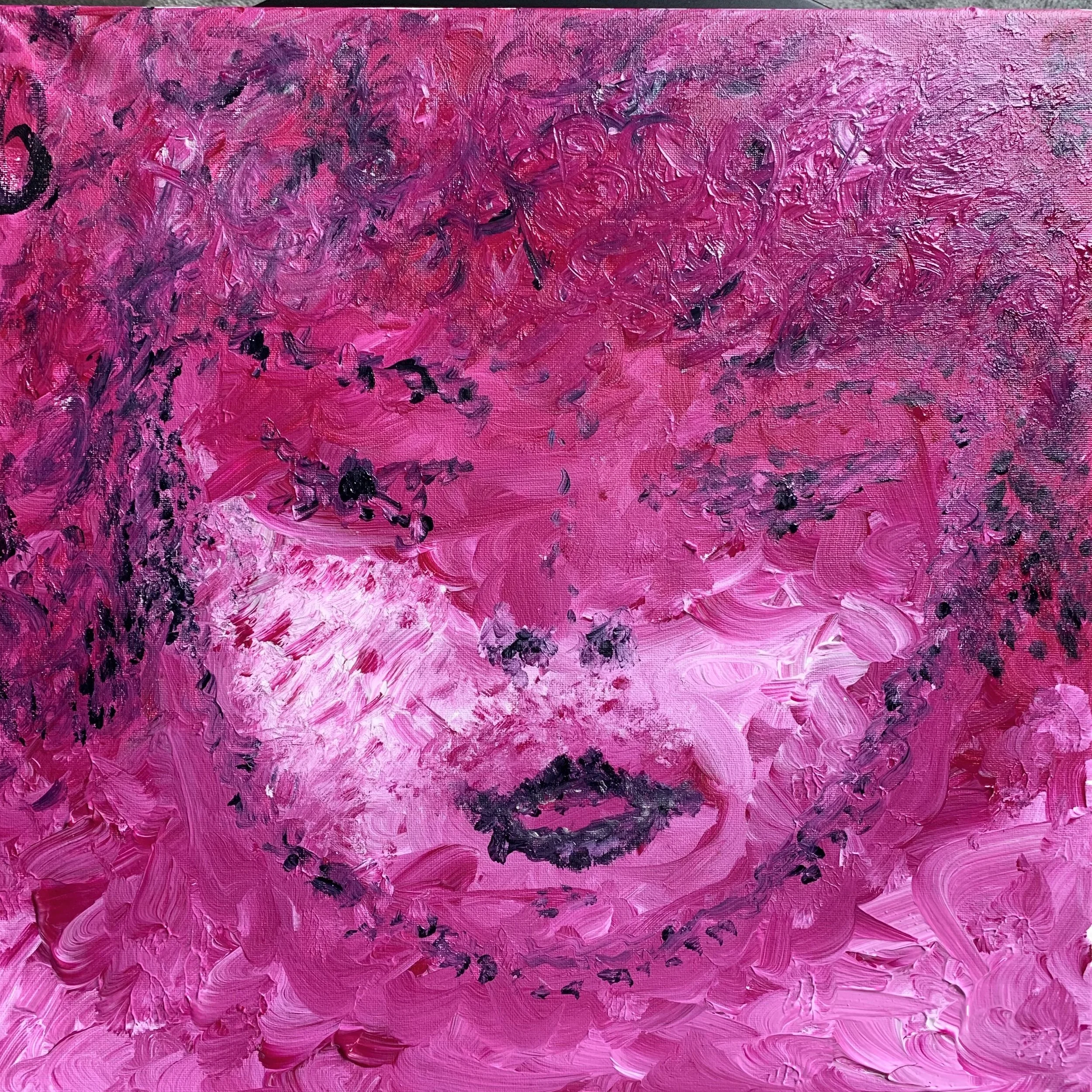 Monica - Acrylique sur toile 60x60cm