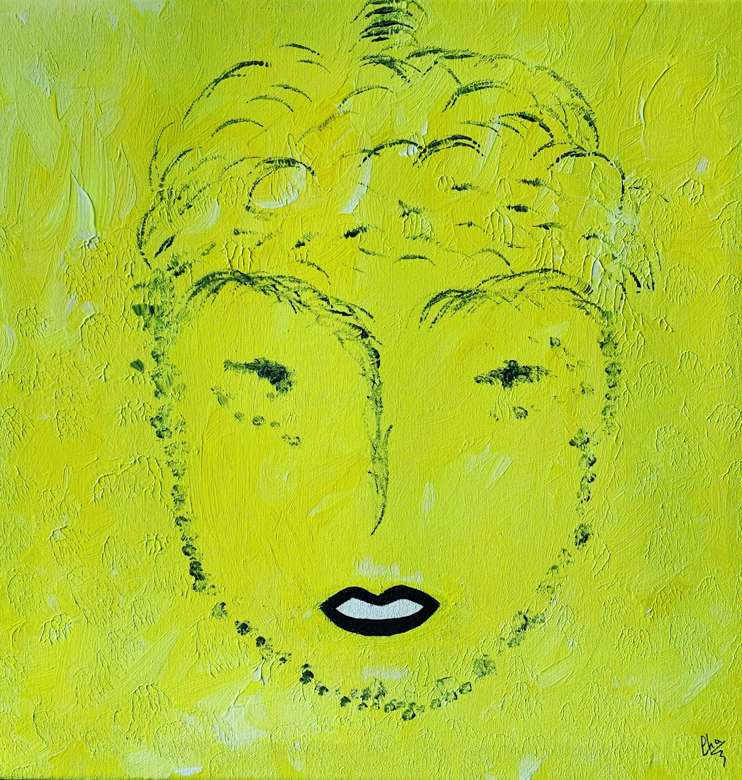 Nara - Acrylique sur toile 60x60cm