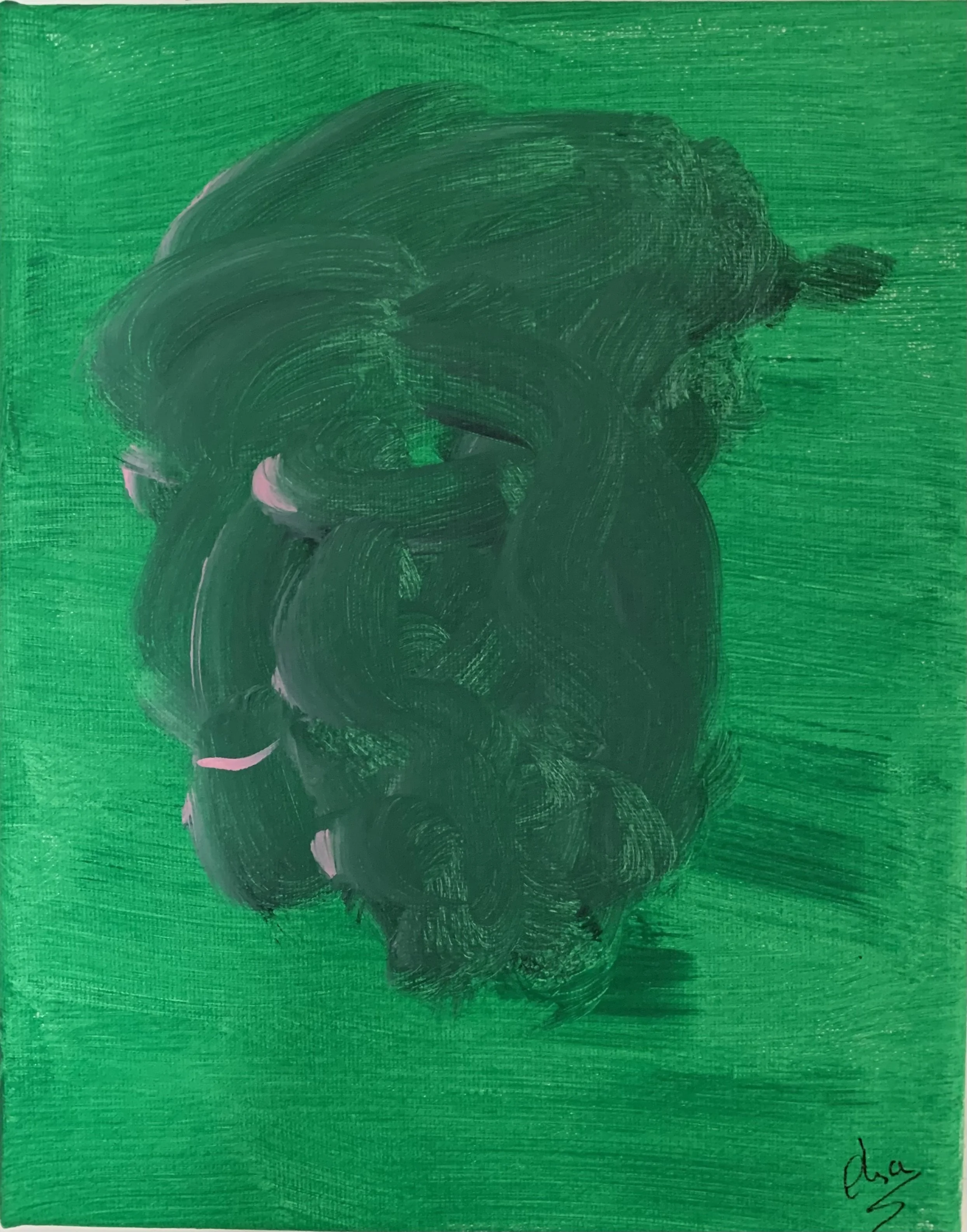 MISSIA Acrylique sur toile 25 x 20 cm