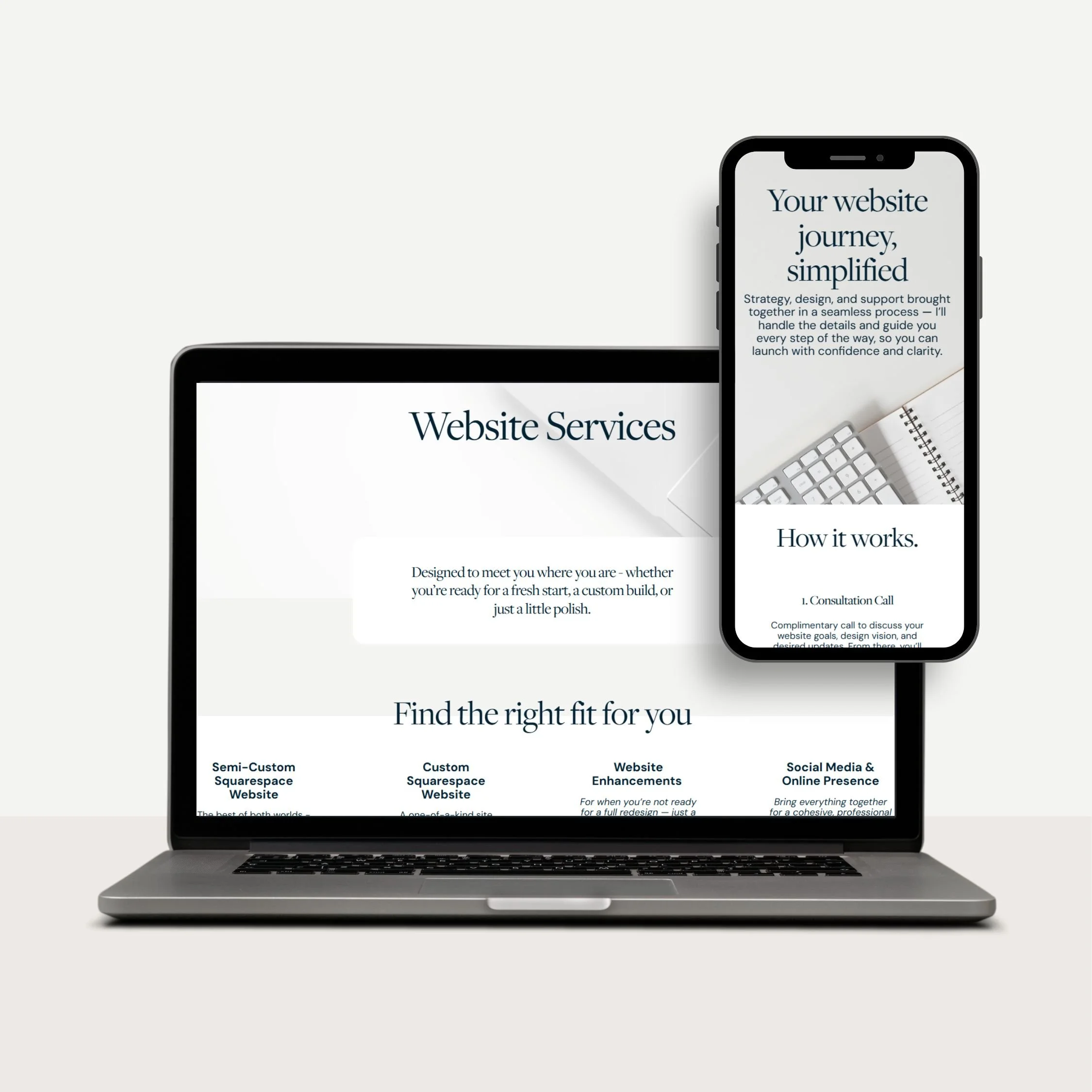 simply anchored solutions website design services