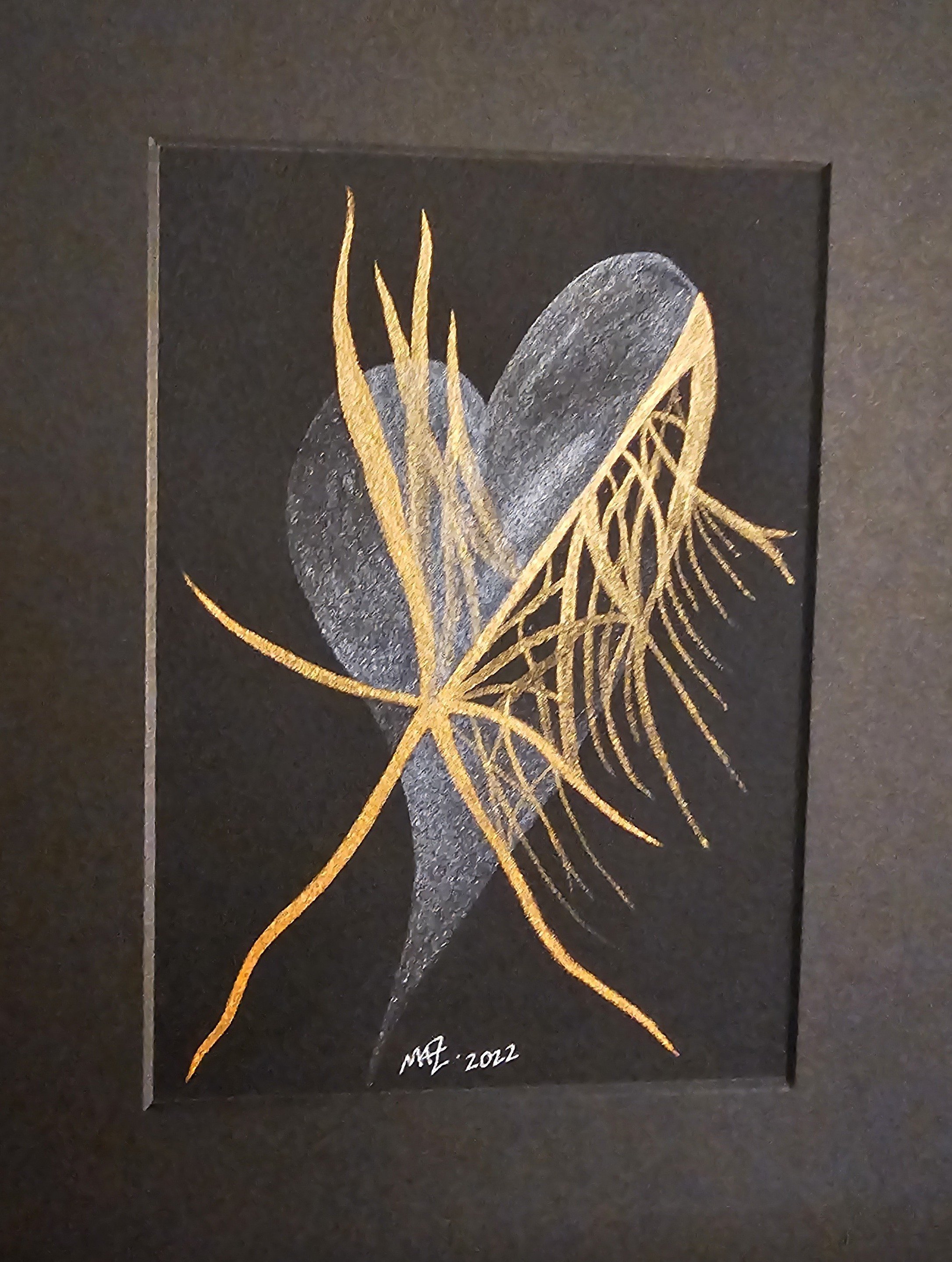 venomous heart, heart, heart art, watercolor heart, original art