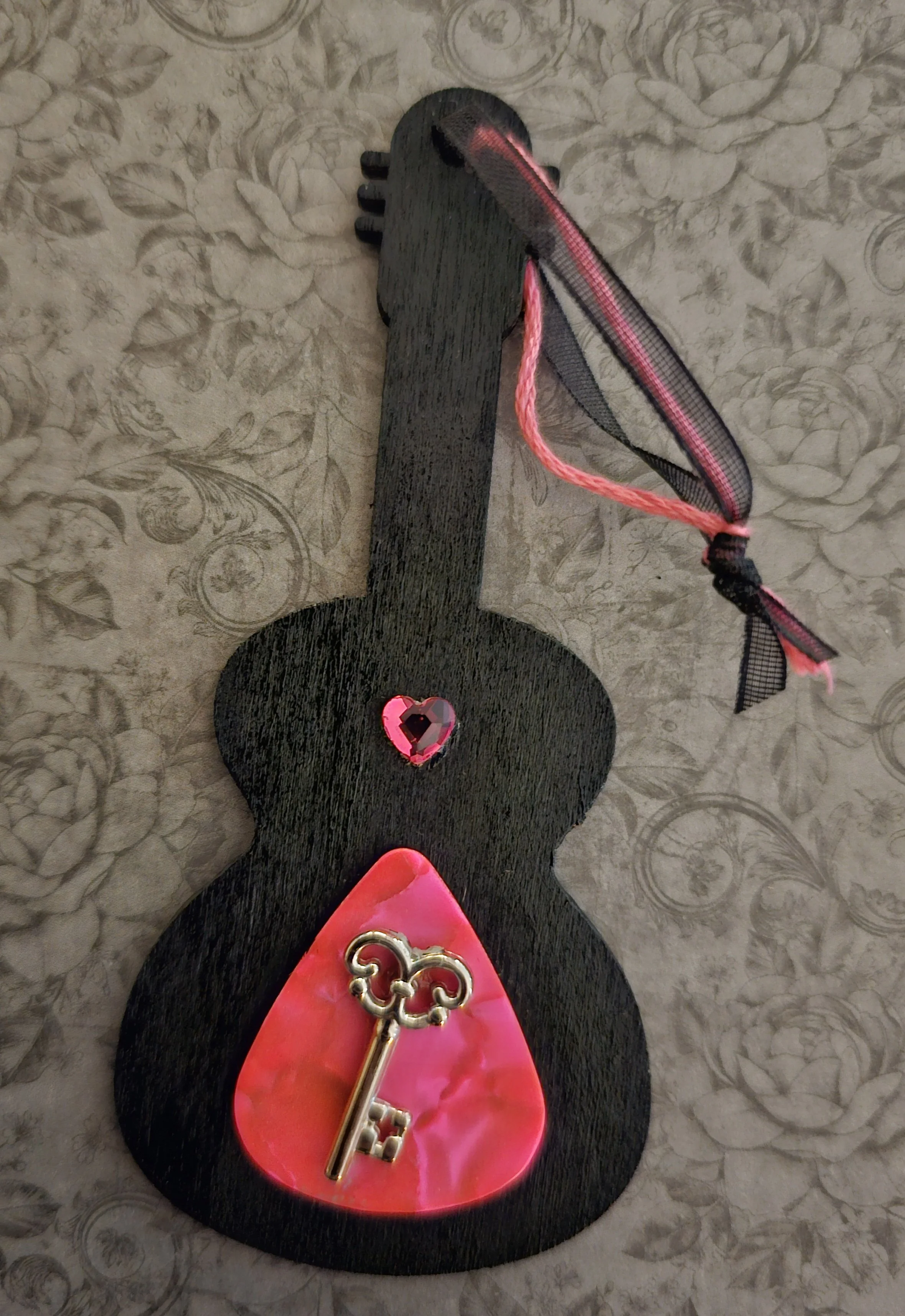 hot pink guitar pink ornament.jpg