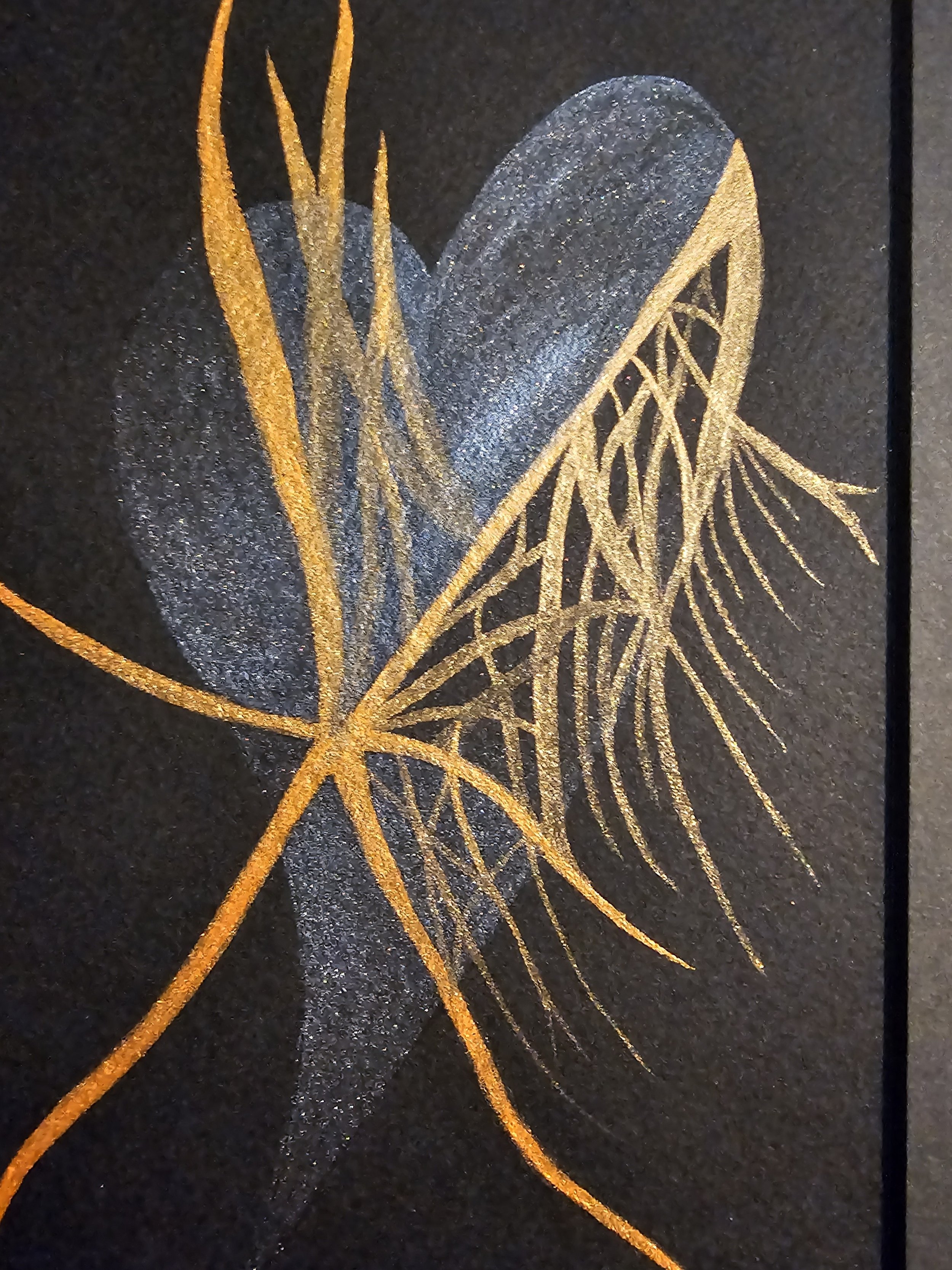 venomous heart, heart, heart art, watercolor heart, original art