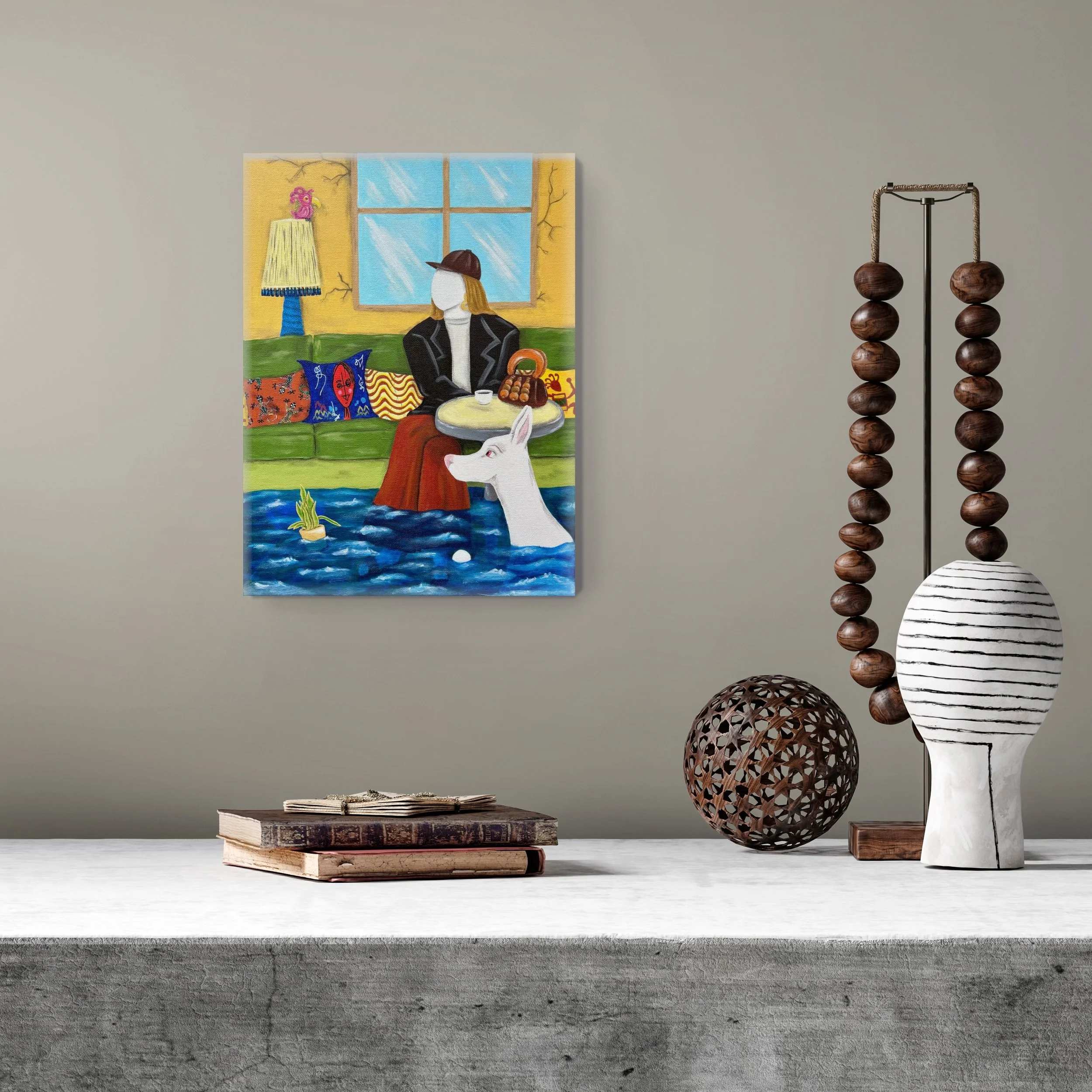 Self-portrait 1 painting by Axelle Salvage (2026)