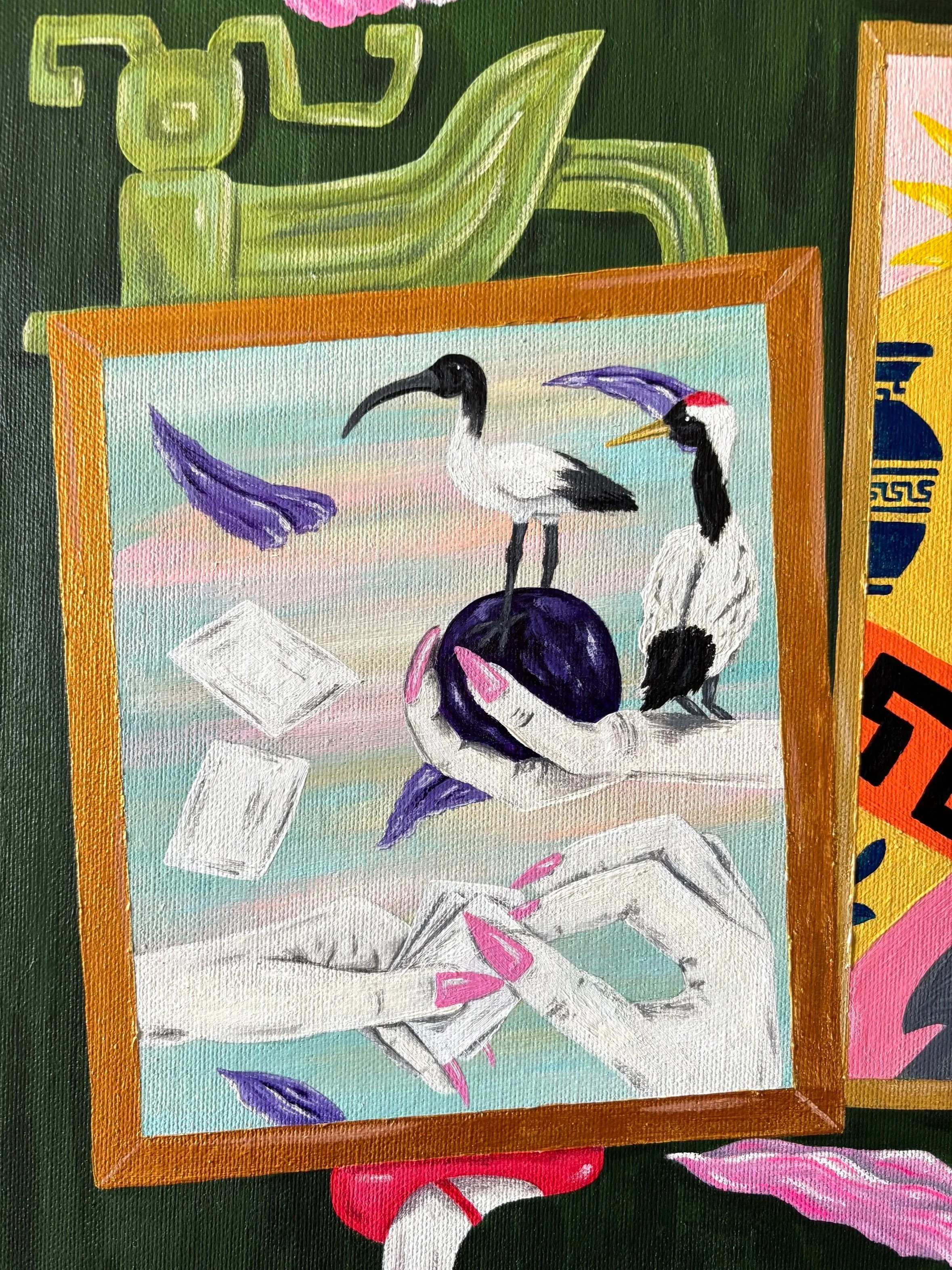 The Past, The Present, The Future I painting by Axelle Salvage