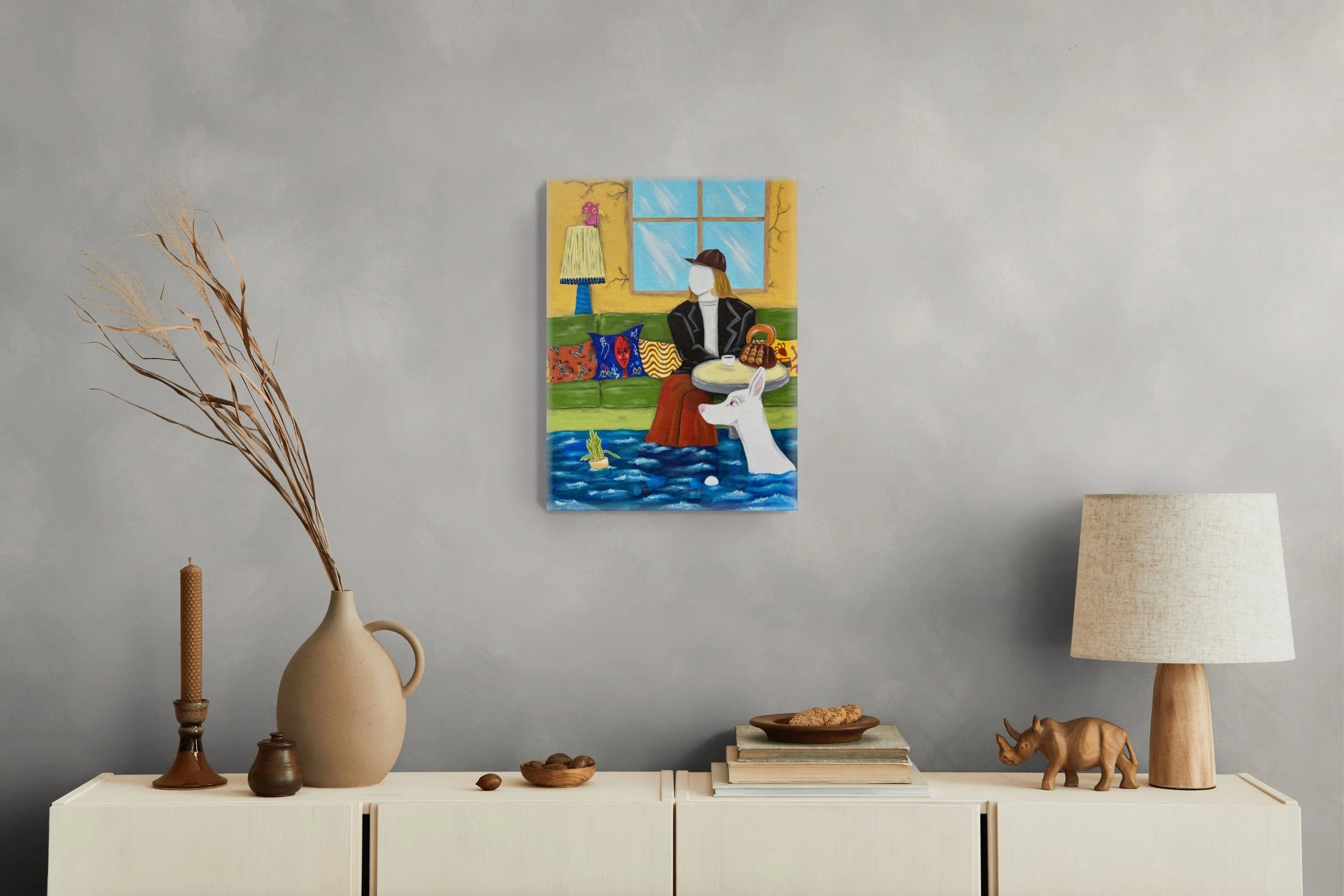 Self-portrait 1 painting by Axelle Salvage (2026)