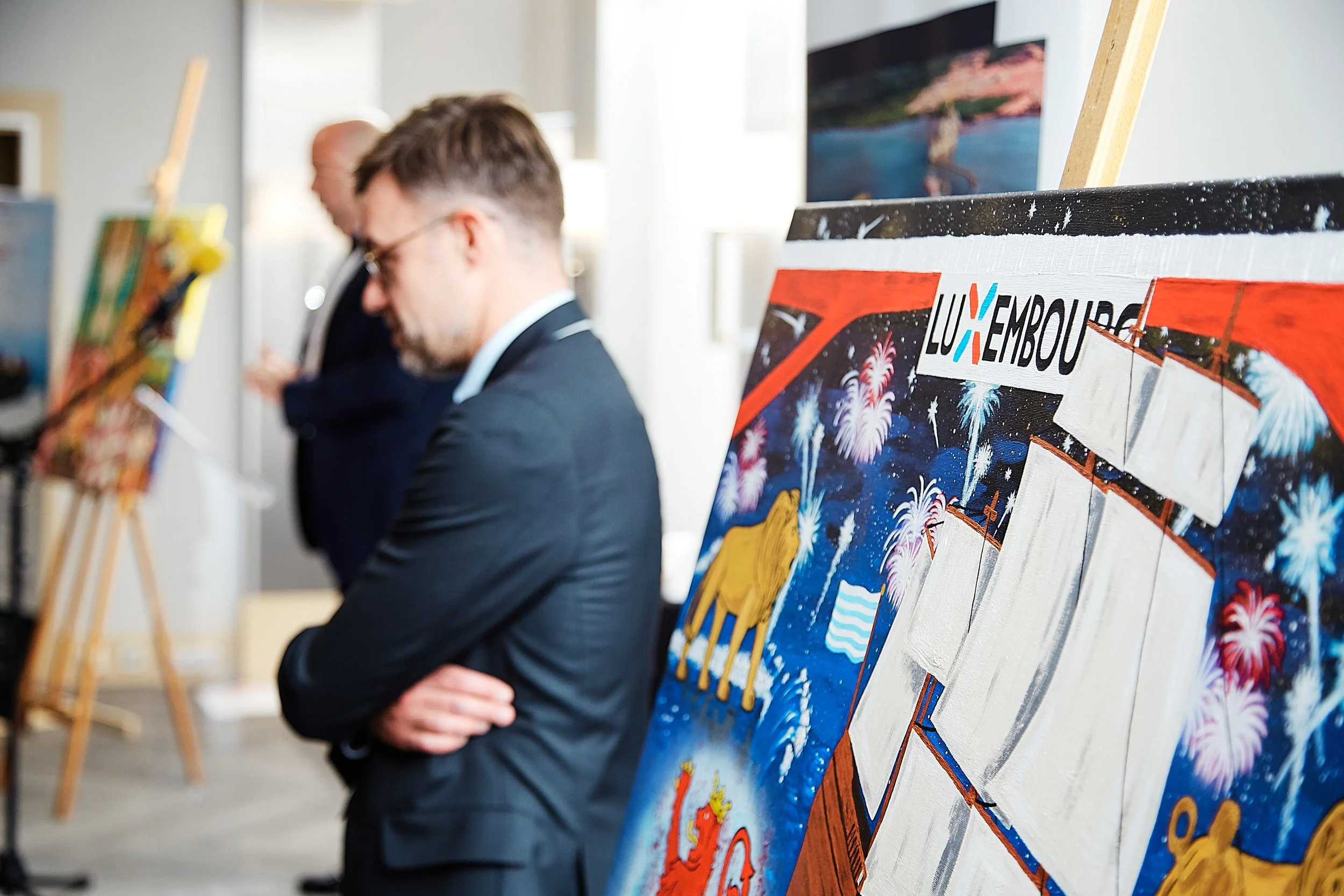30 years of Luxembourg Maritime Law painting by Axelle Salvage