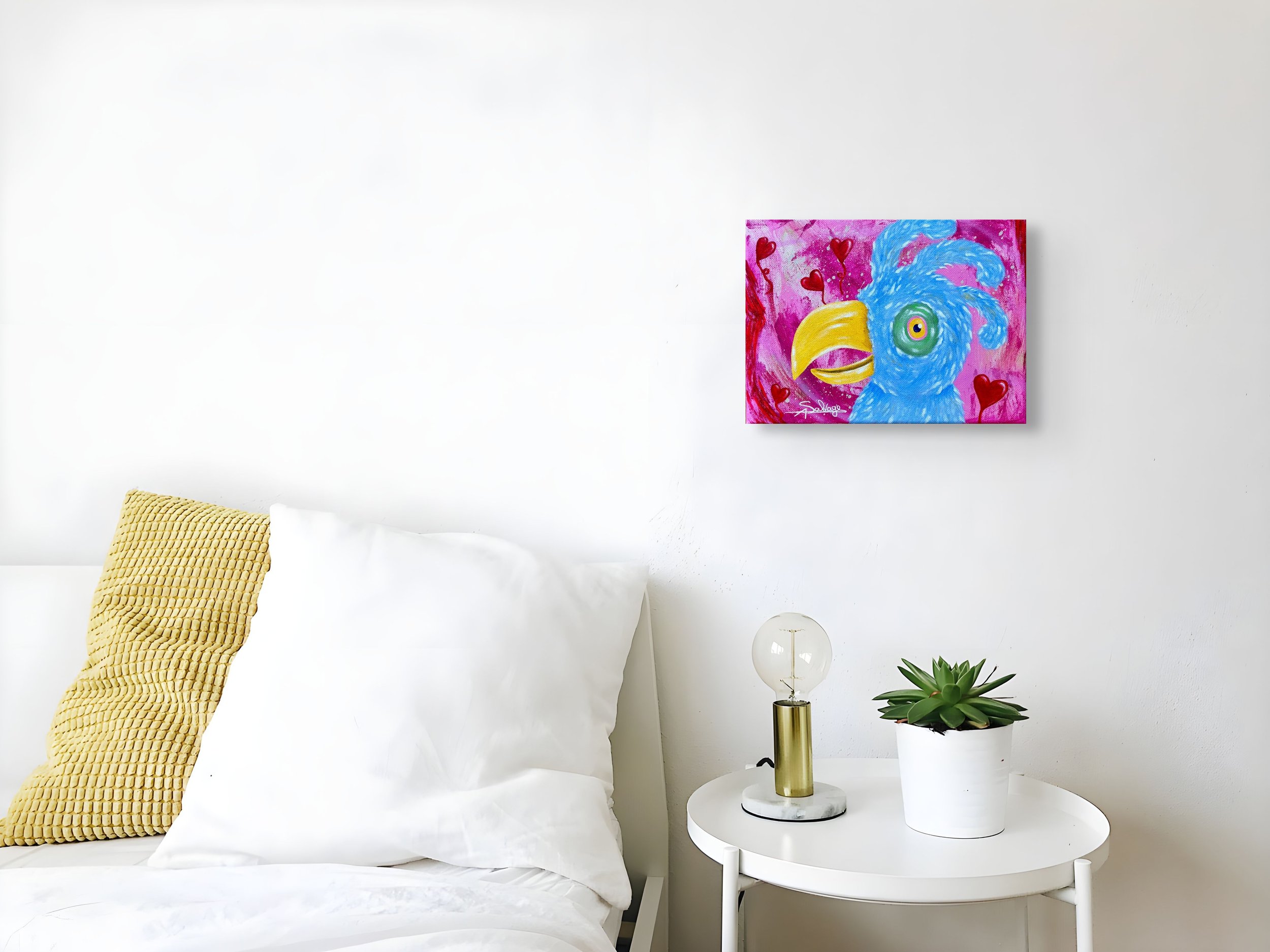 Painting "Do you love me?" by Axelle Salvage