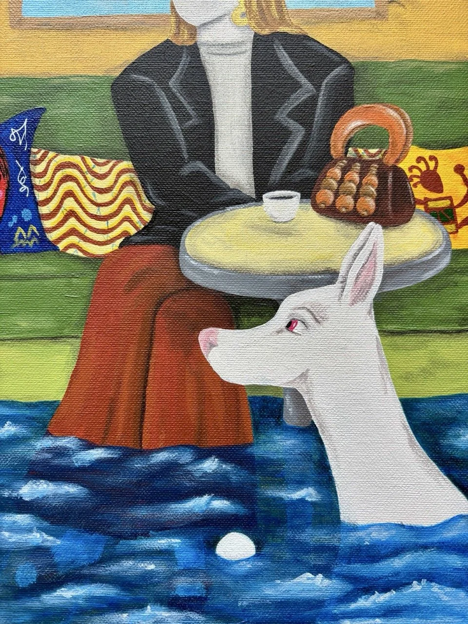 Self-portrait 1 painting by Axelle Salvage (2026)