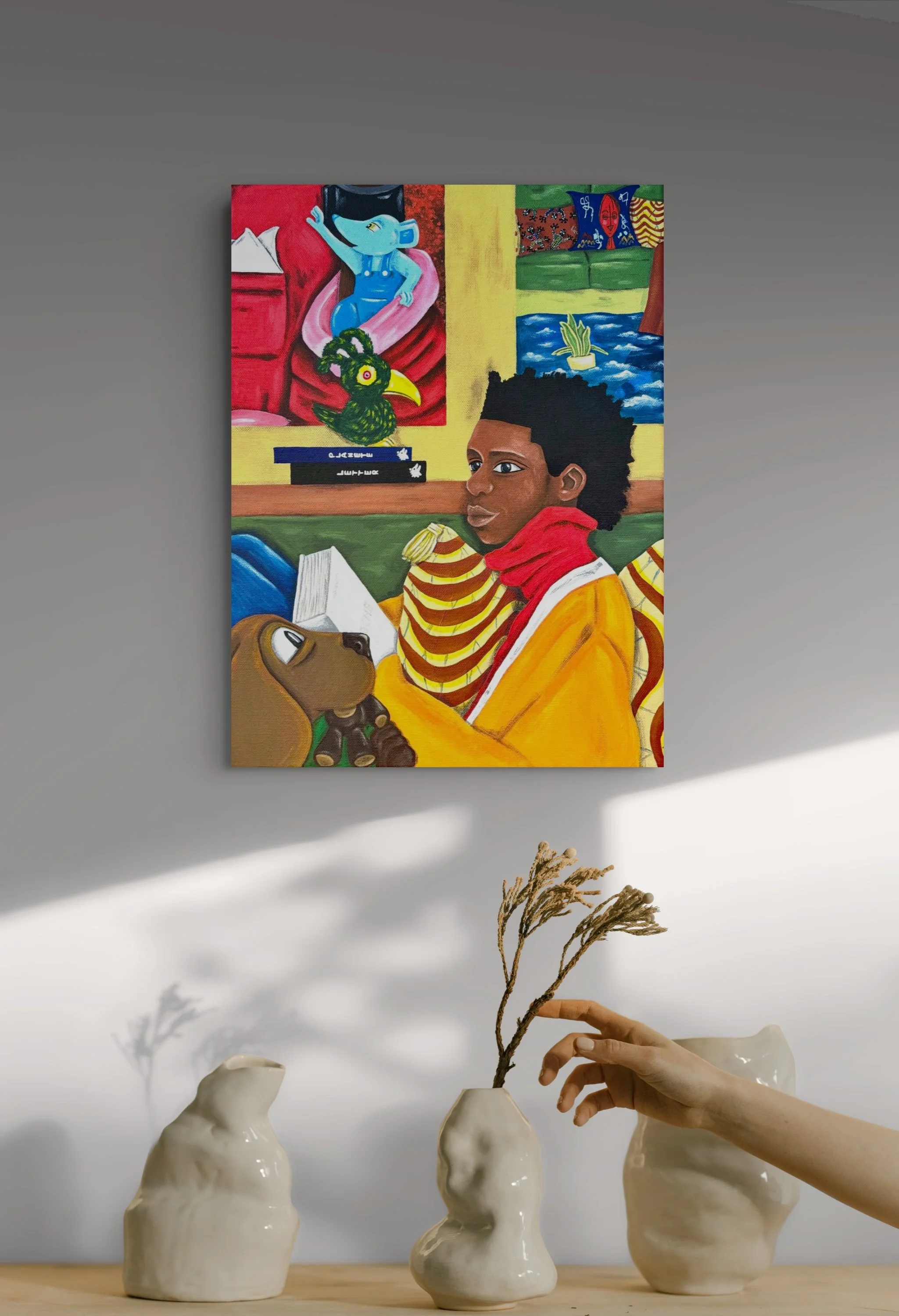 Être sans l'être painting by Axelle Salvage