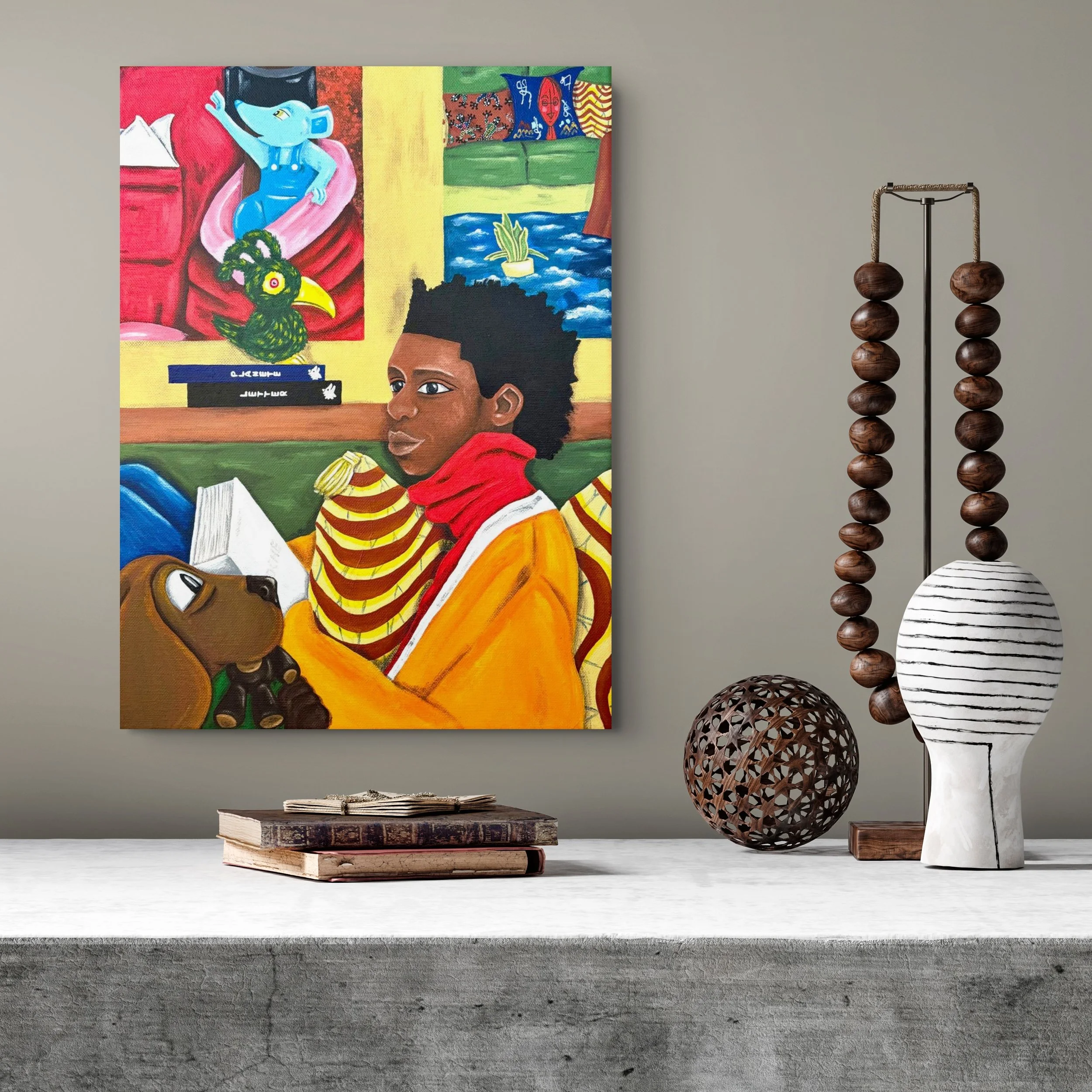 Être sans l'être painting by Axelle Salvage