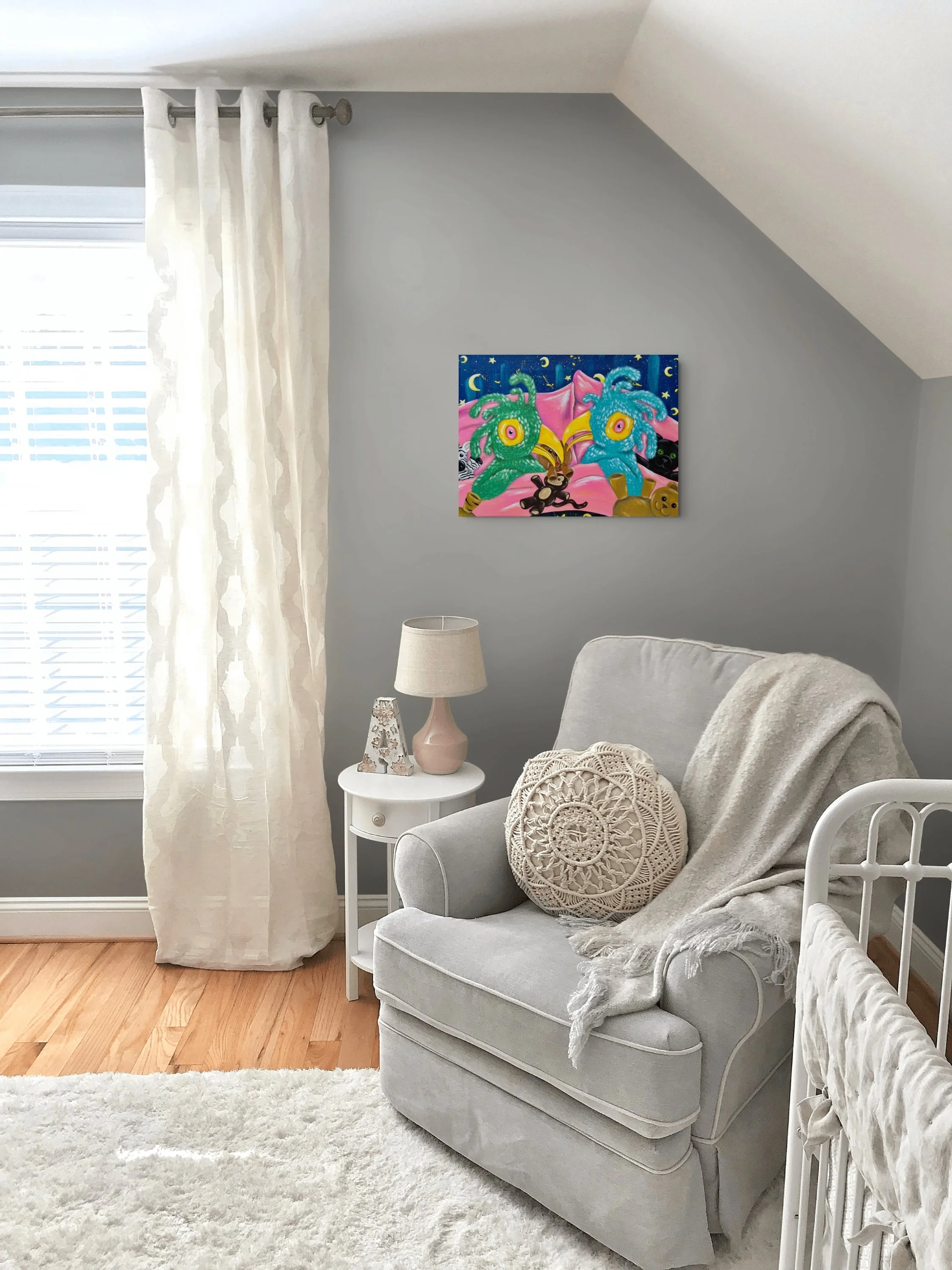 The Sleepover painting by Axelle Salvage