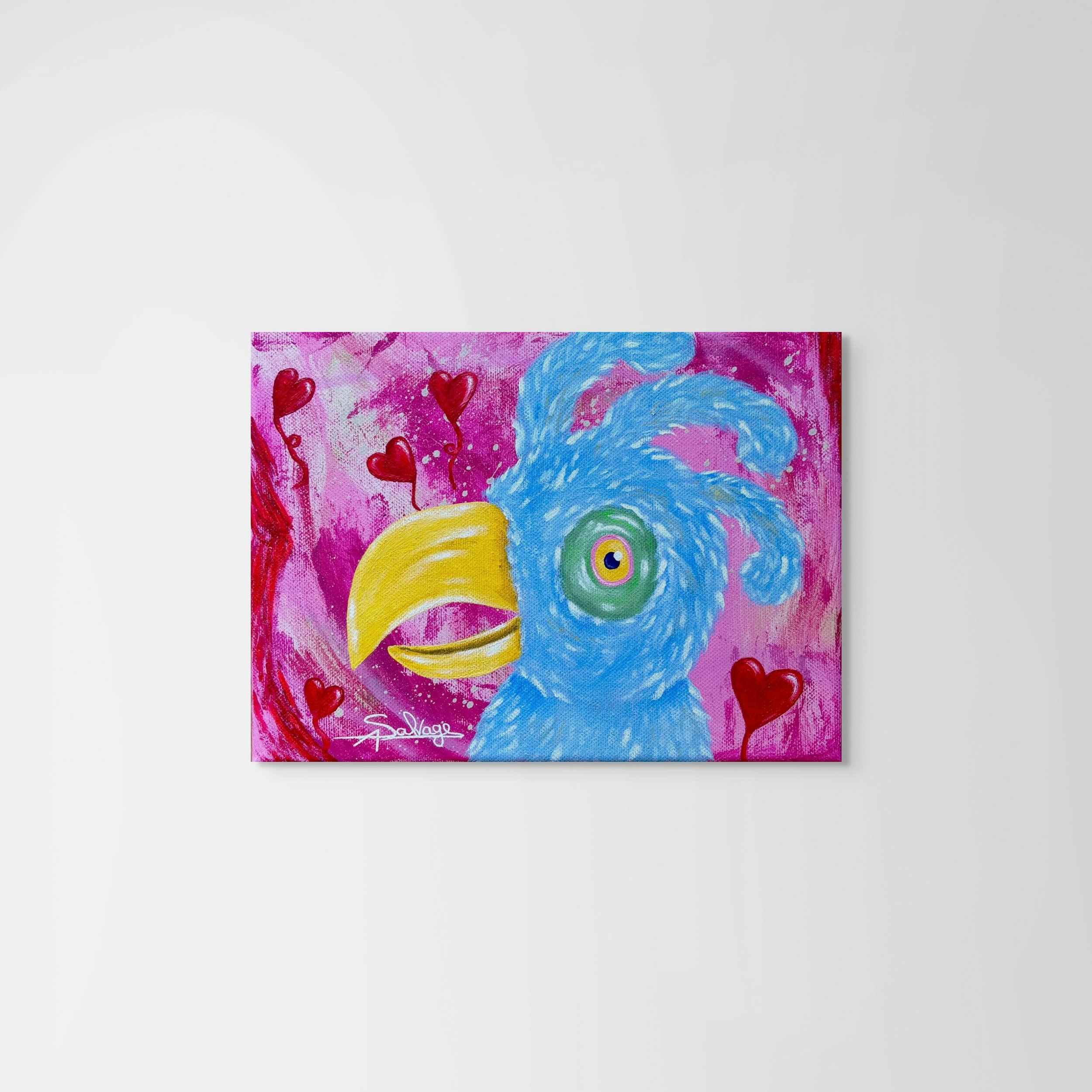 Painting "Do you love me?" by Axelle Salvage
