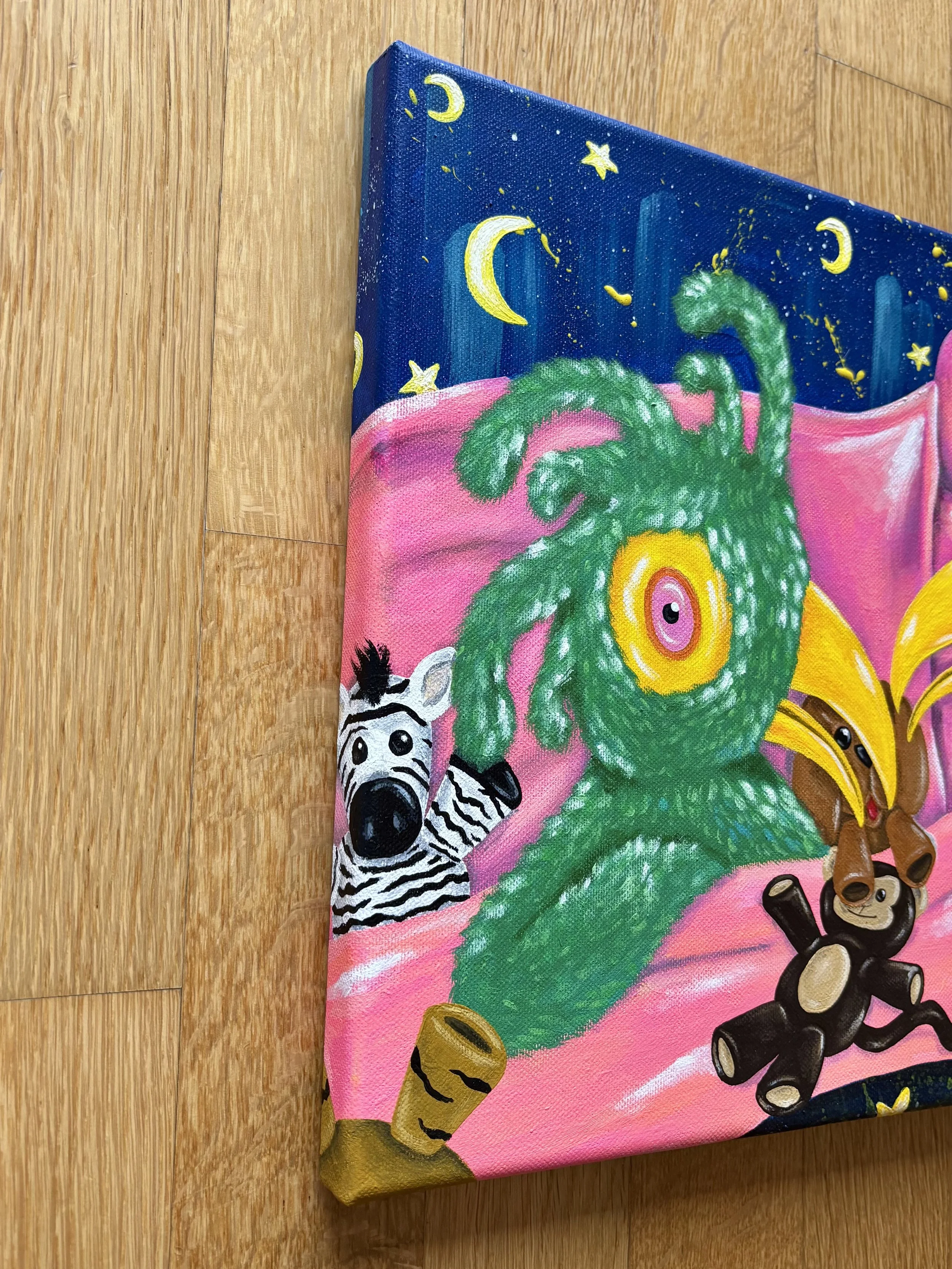 The Sleepover painting by Axelle Salvage