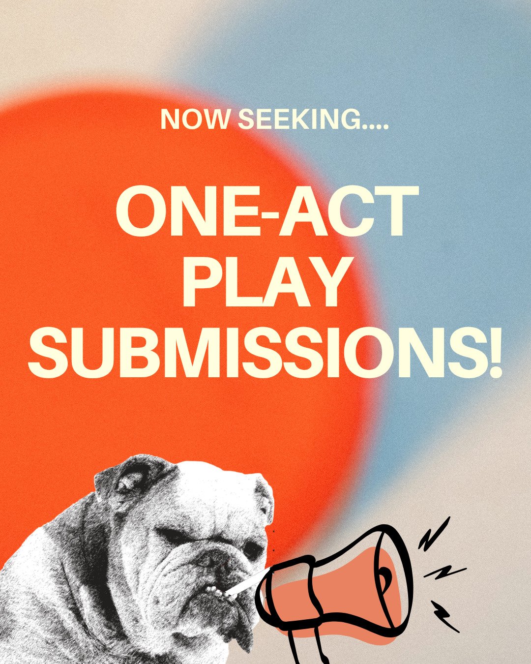 SUBMISSIONS ARE OPEN! We are seeking 10- to 15-minute plays from Chicago-area playwrights for our One-Act Workshop, a staged play reading series to be held in Spring 2026.

Submissions end at 11:59 p.m. on November 30, 2025, or when 250 scripts are r