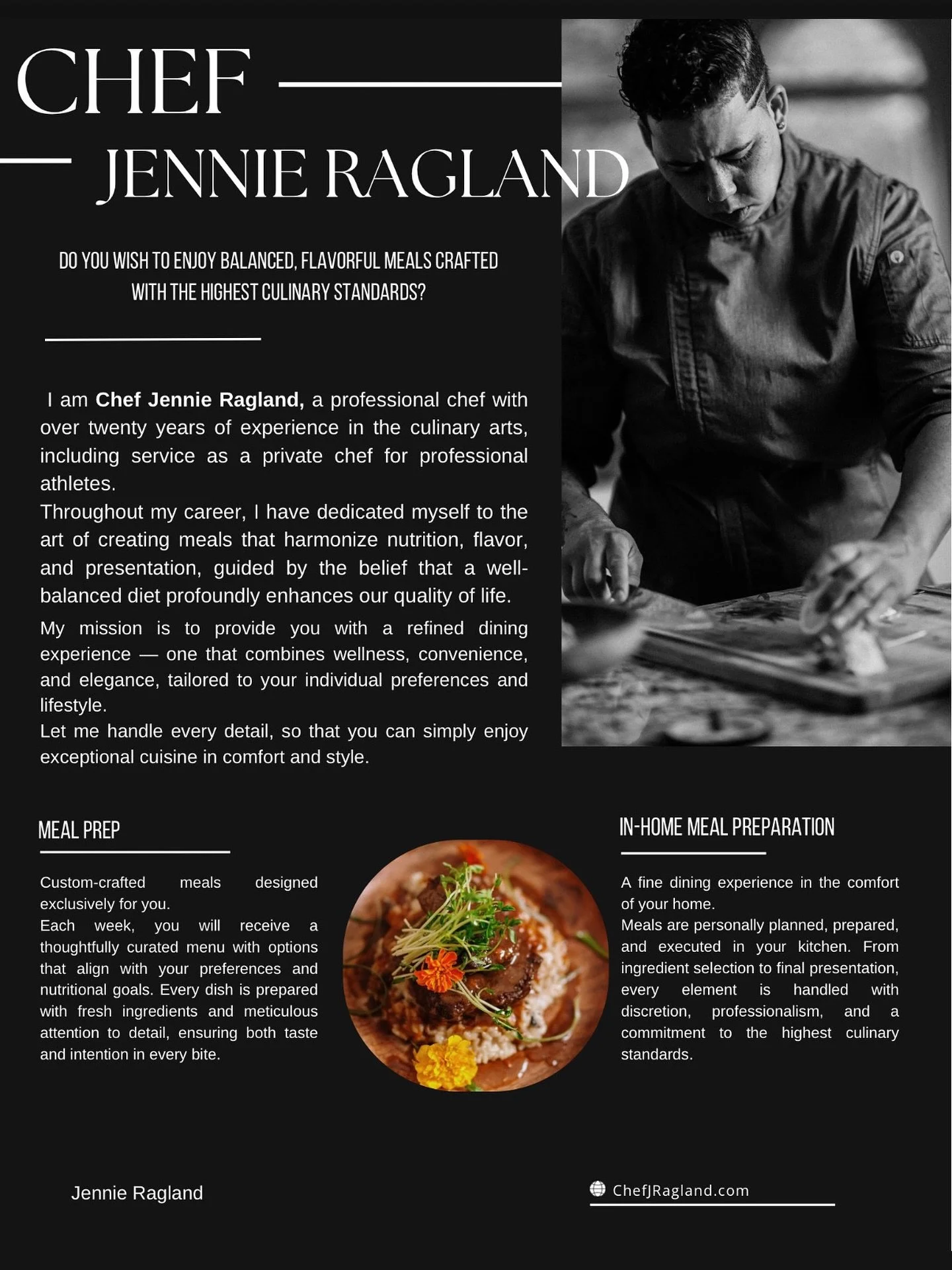 Currently taking bookings for private chef services and dining experiences. Let me make any occasion extra special for you. Bookings open from January 7th thru Febuary 15th. Check out my website at Chefjragland.com #privatechef #finedining #customize
