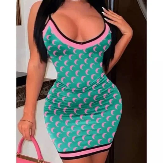 Moon bodycon dress