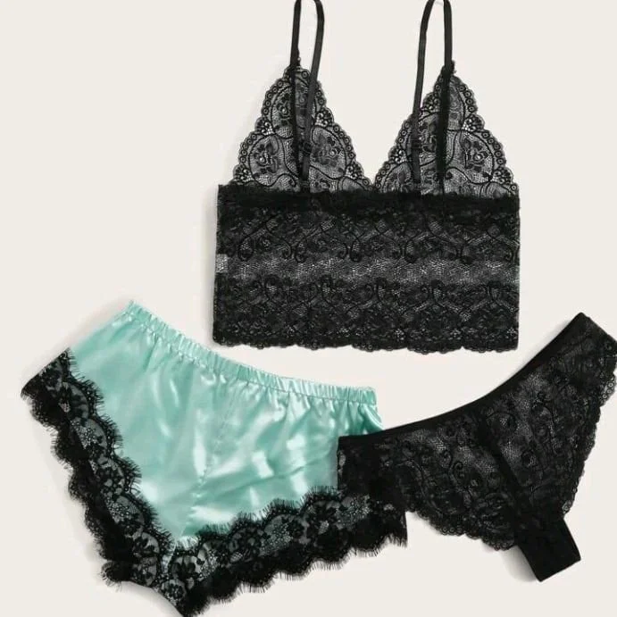 3 pcs sleepwear set